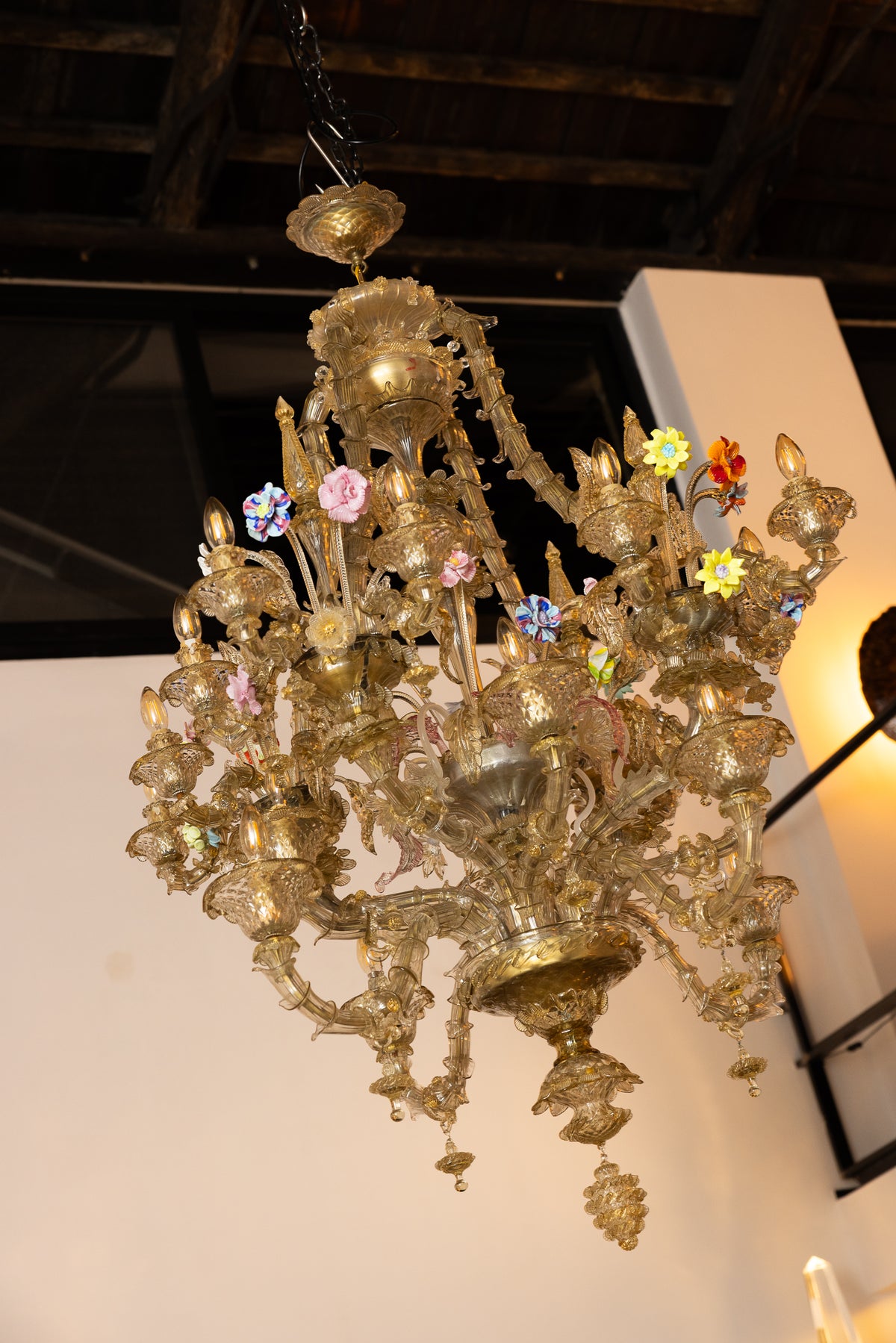 1950s Murano Rezzonico chandelier