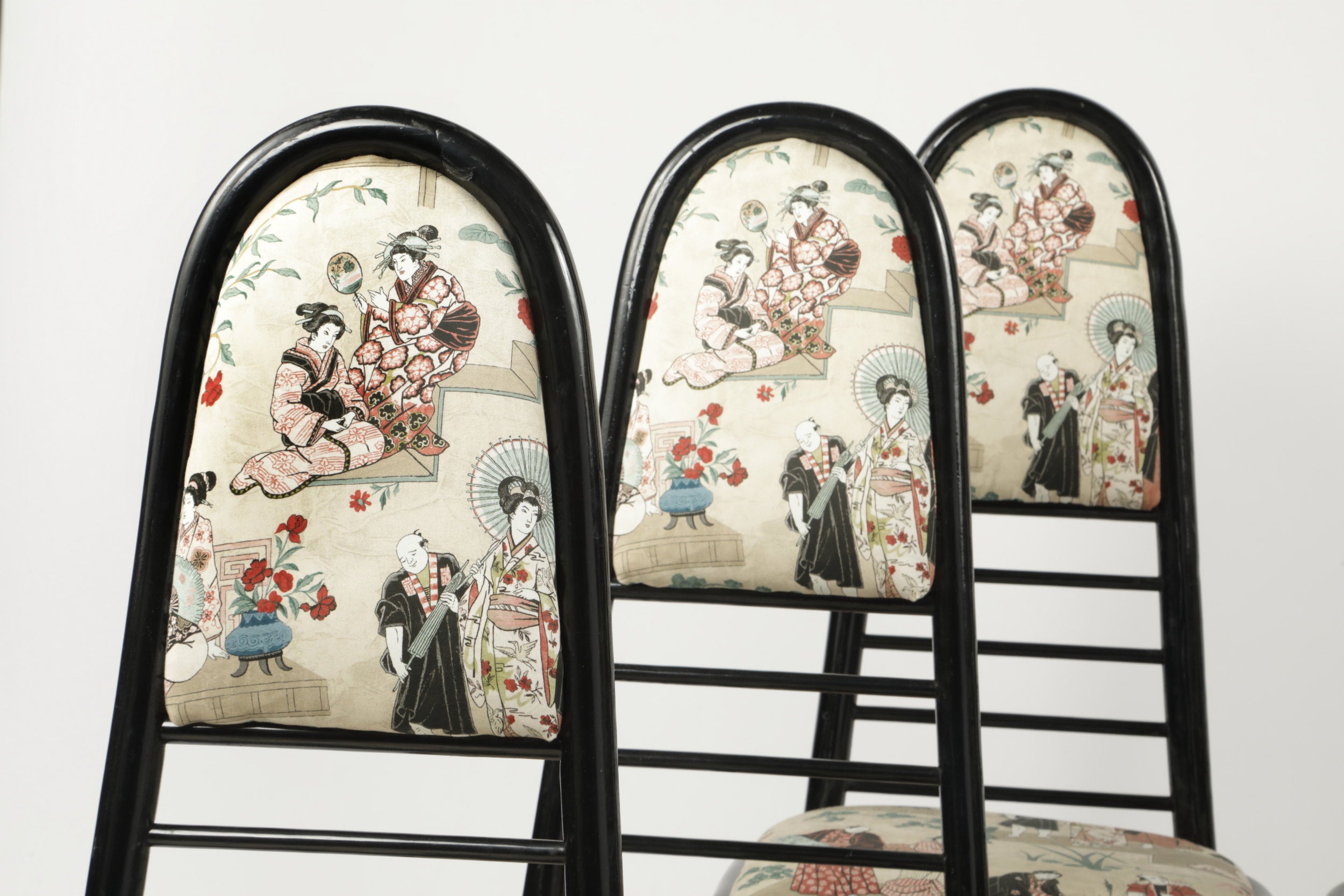 6 bamboo chairs from the 70s reinterpreted triplef
