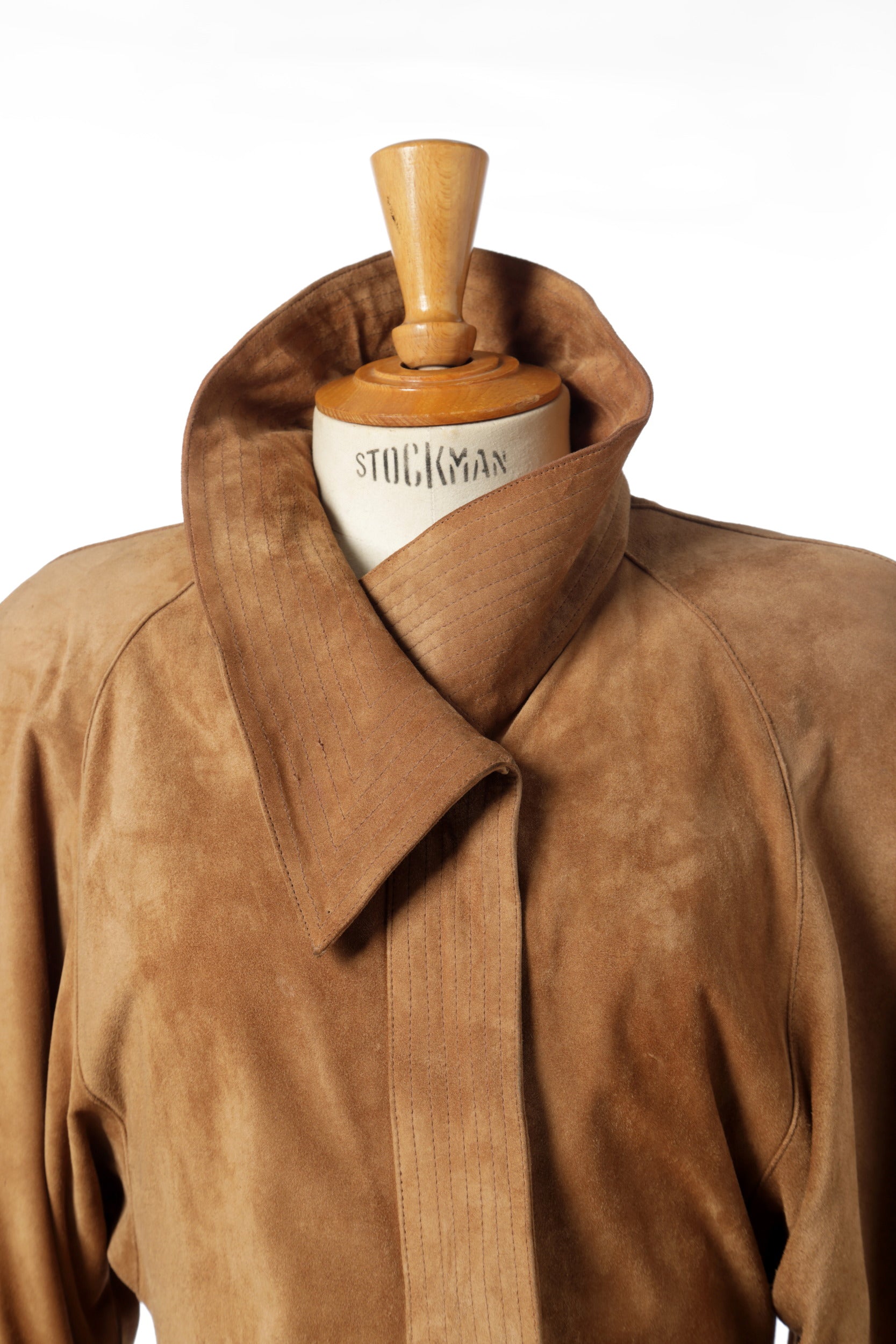 Karl Lagerfeld x Fendi 1980s Suede Riding Dress
