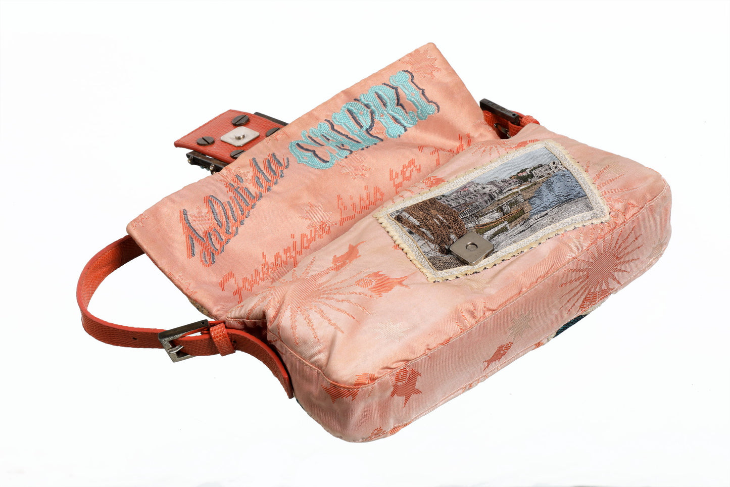 Baguette Limited Edition Fendi tessitura d'arte Lisio serie Saluti da Capri 2001