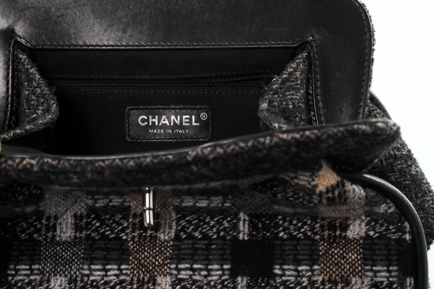 Borsa a mano Chanel anni 90 tweed di lana