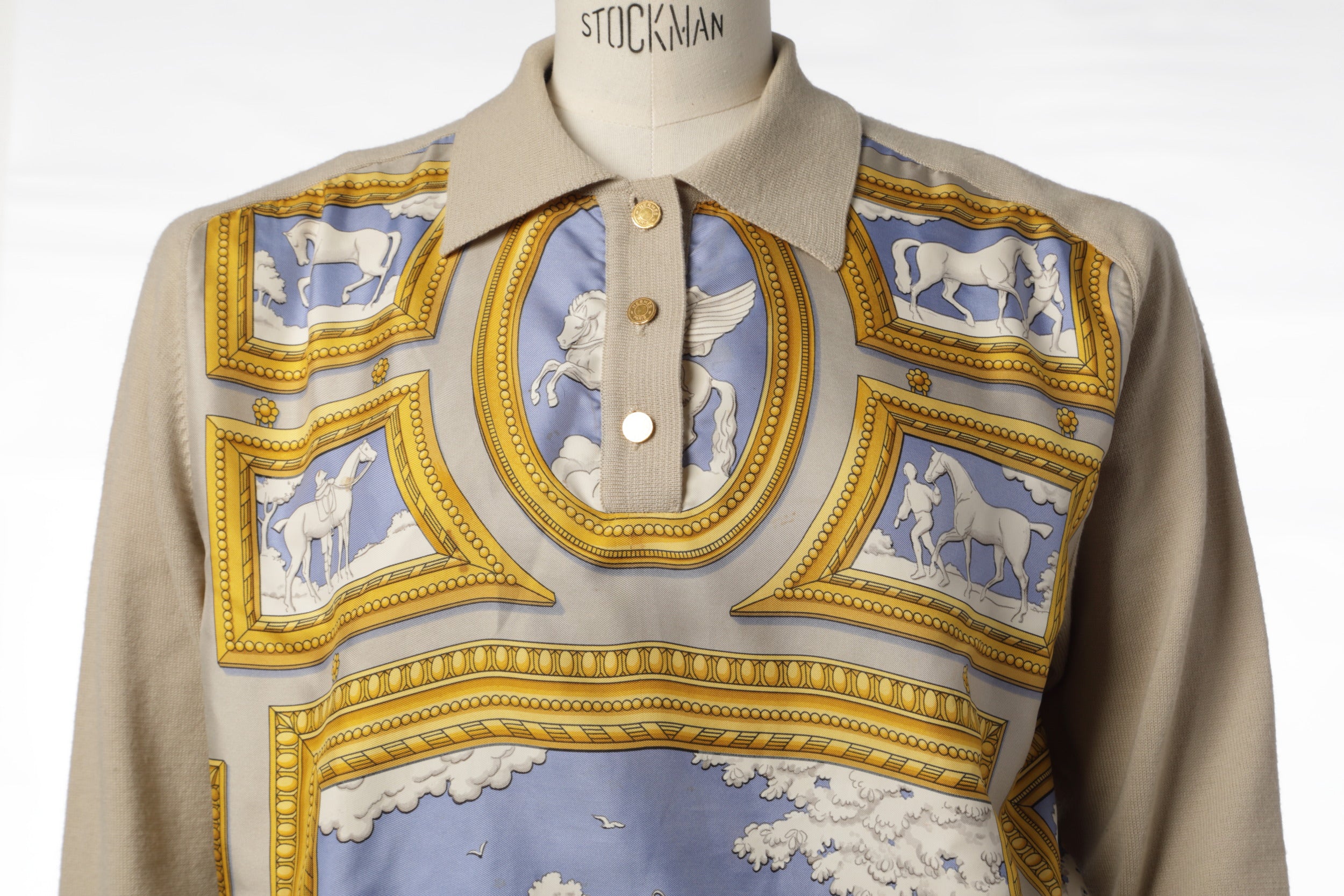 Hermes Wedgwood polo shirt from the 1990s