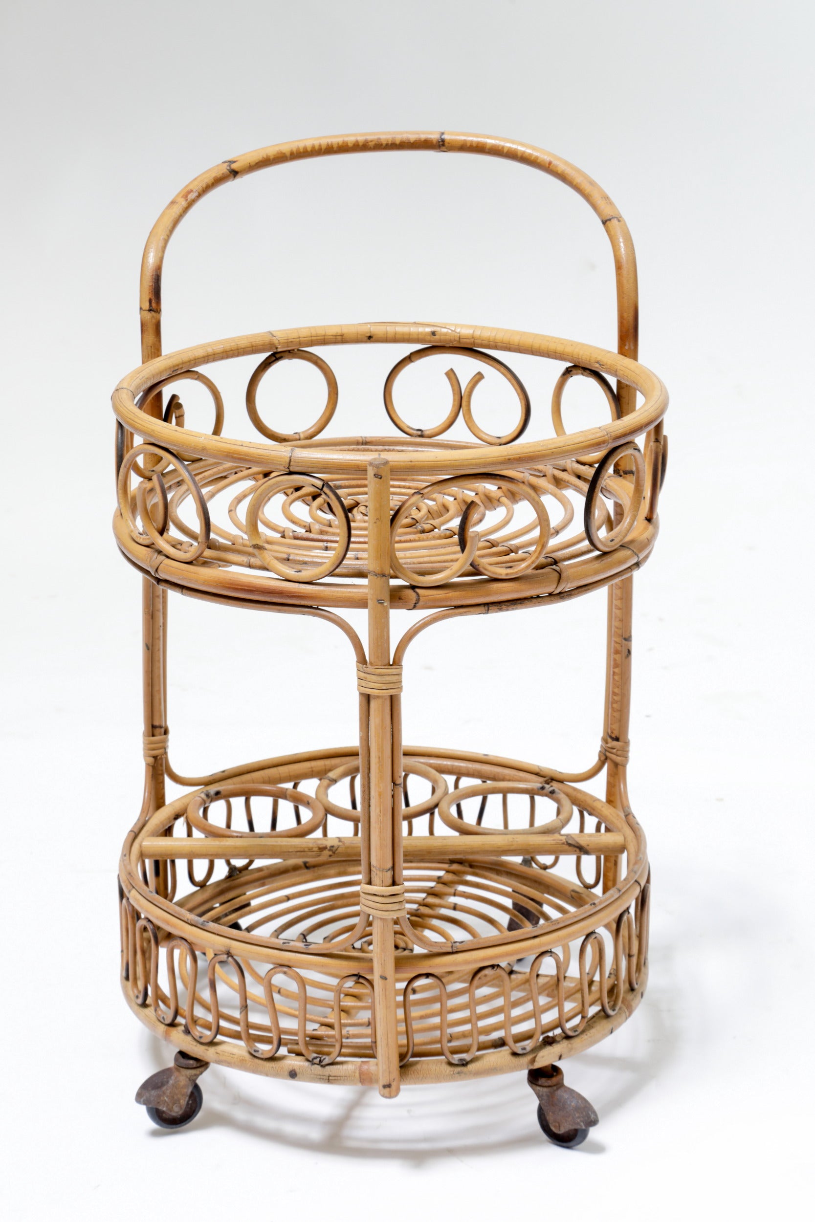 60's bamboo trolley