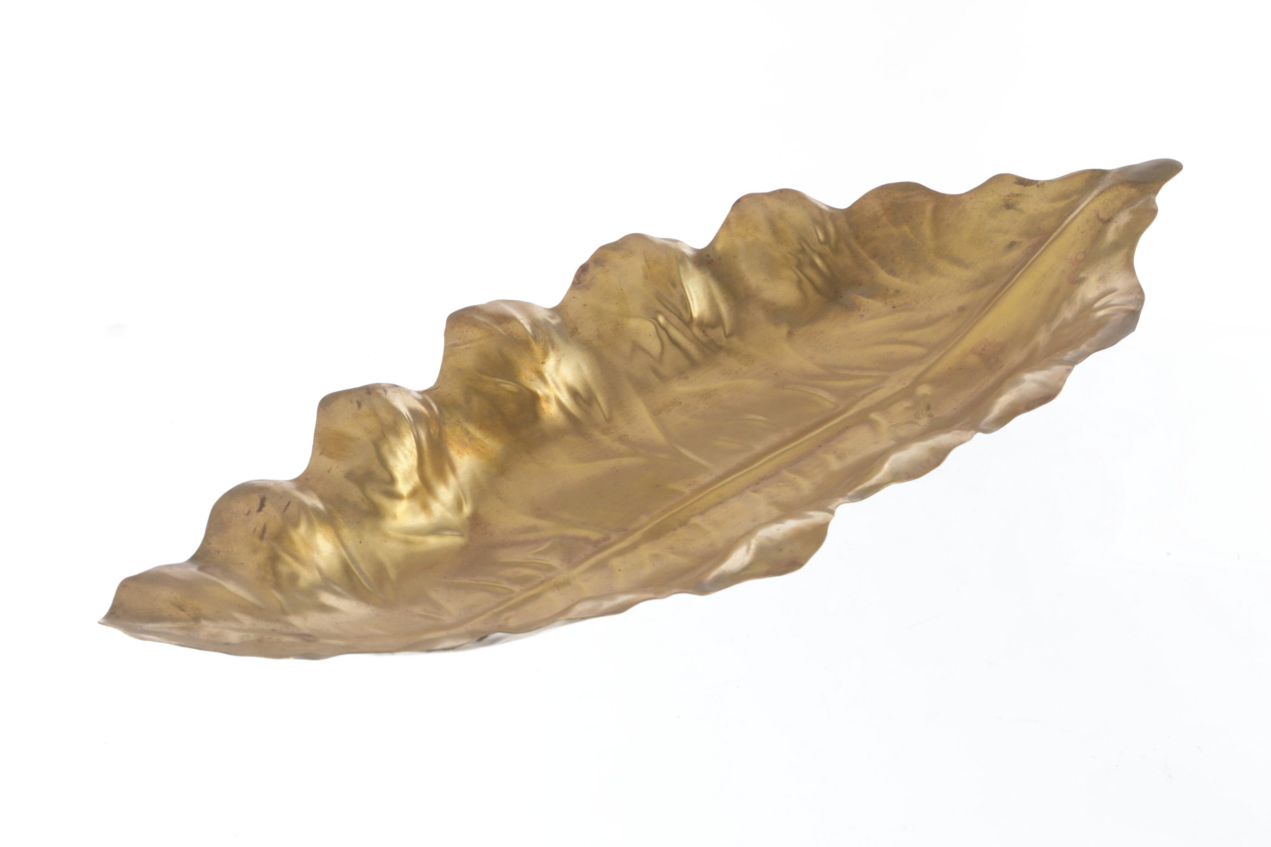 Long Leaf Centerpiece Brass