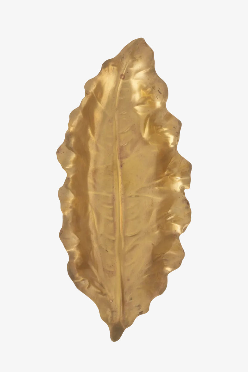 Long Leaf Centerpiece Brass