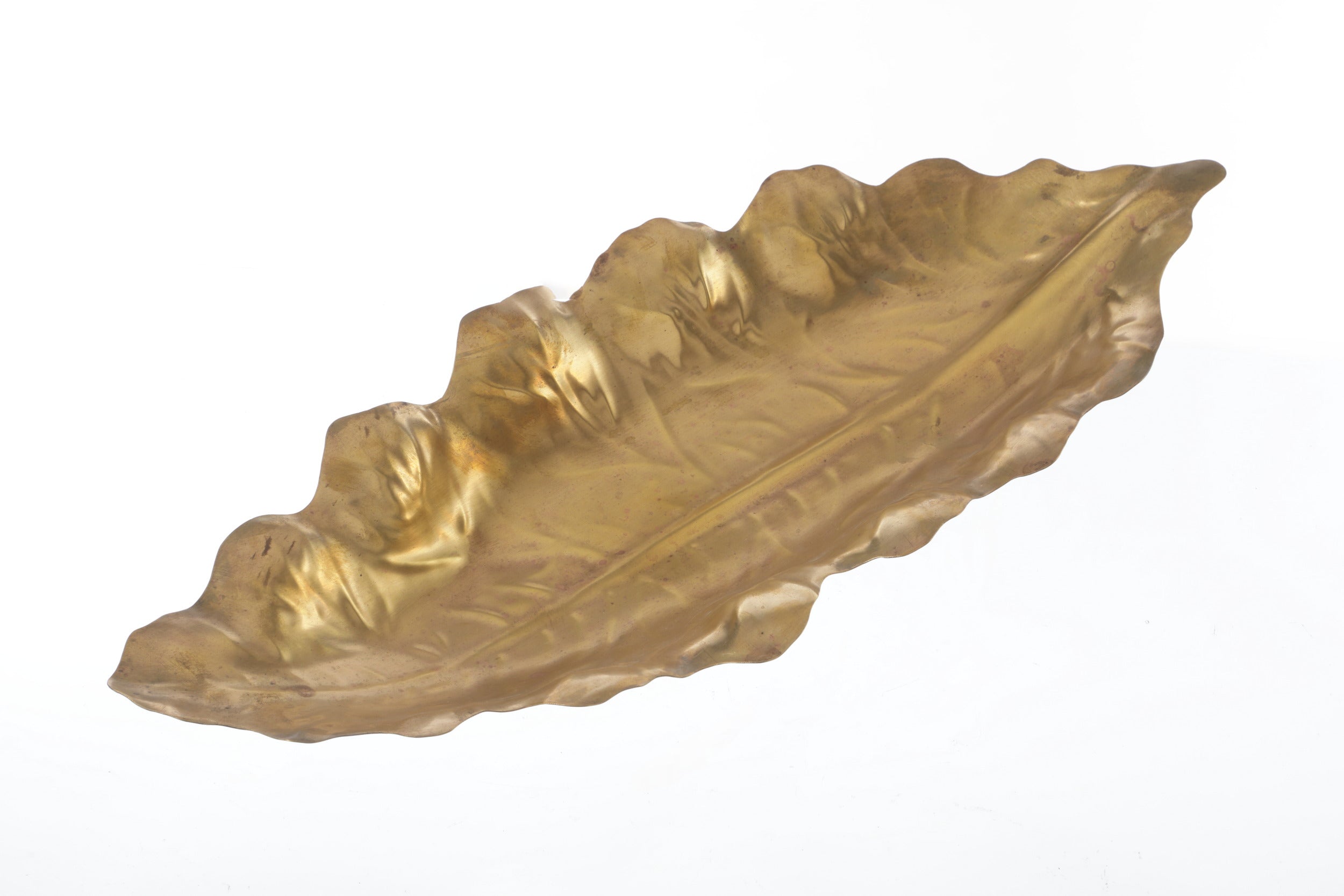 Long Leaf Centerpiece Brass