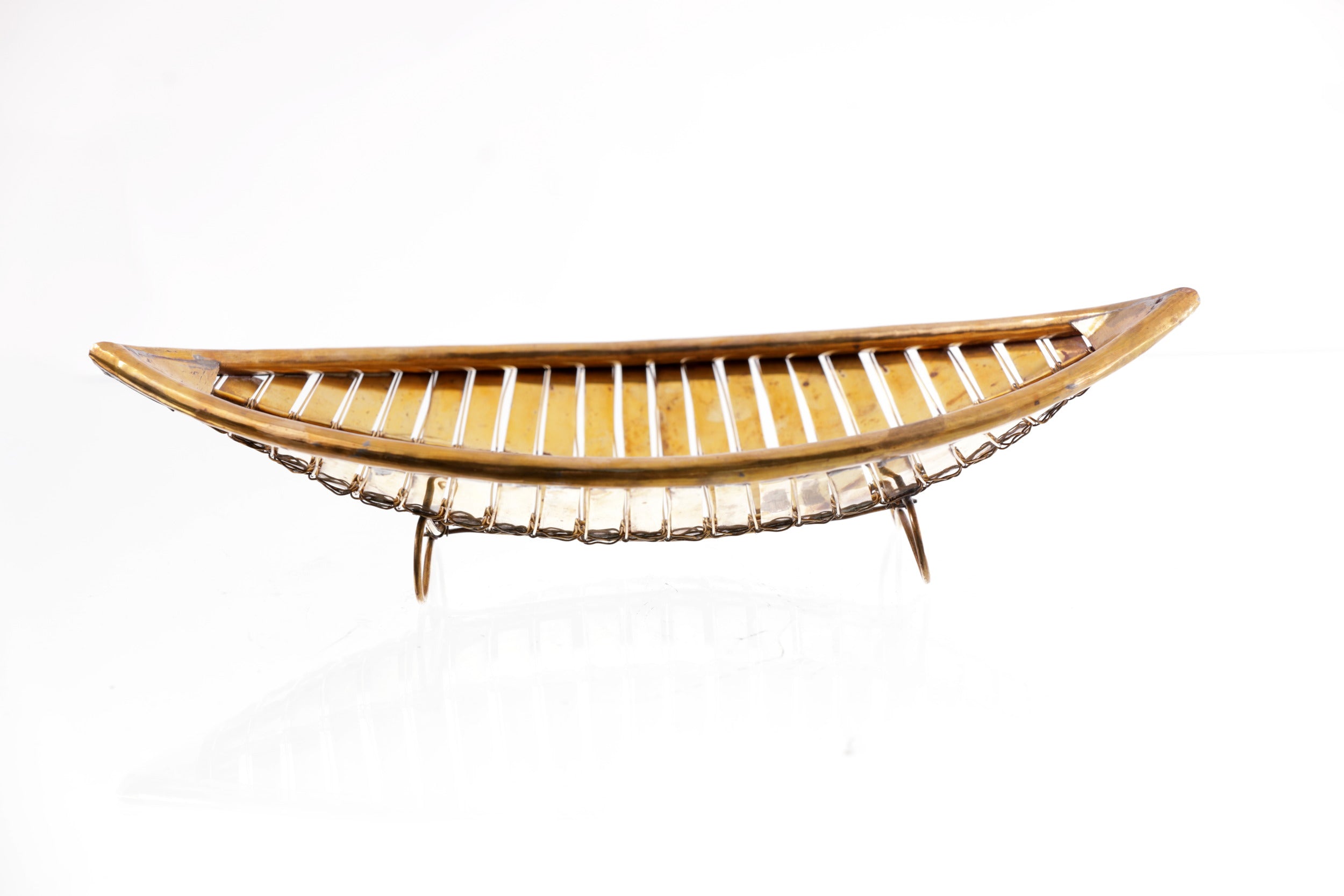 1970s woven metal centrepiece