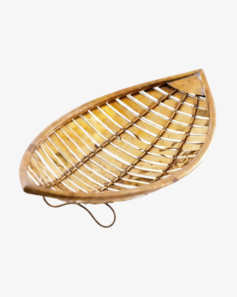 1970s woven metal centrepiece