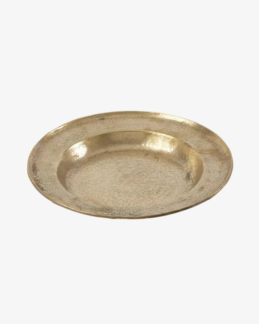 Round brass centerpiece 70s