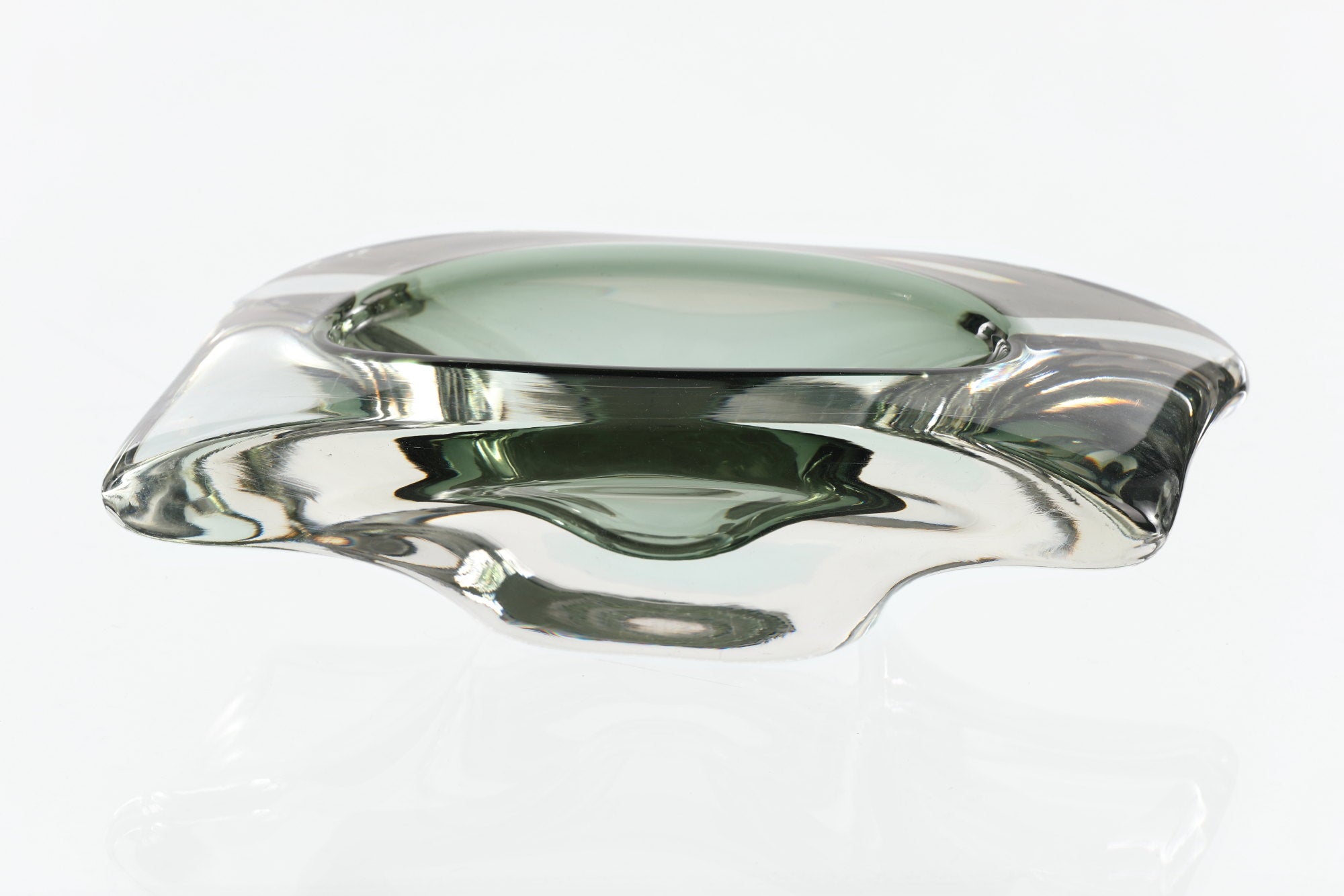 Smoked Murano glass centerpiece