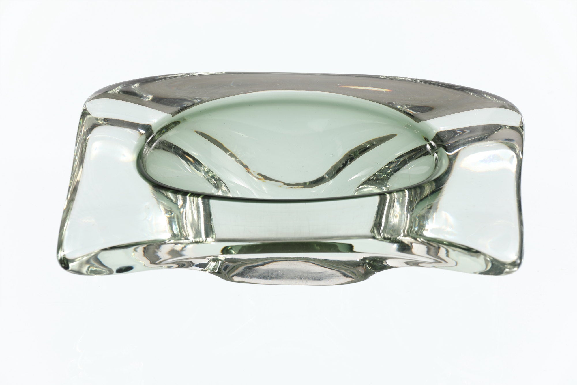 Smoked Murano glass centerpiece