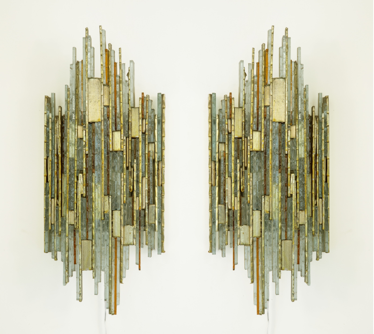 Pair of Albano Poli wall sconces, Poliarte 1960