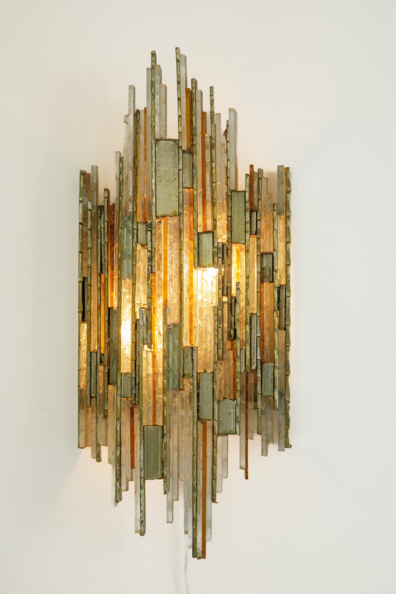 Pair of Albano Poli wall sconces, Poliarte 1960
