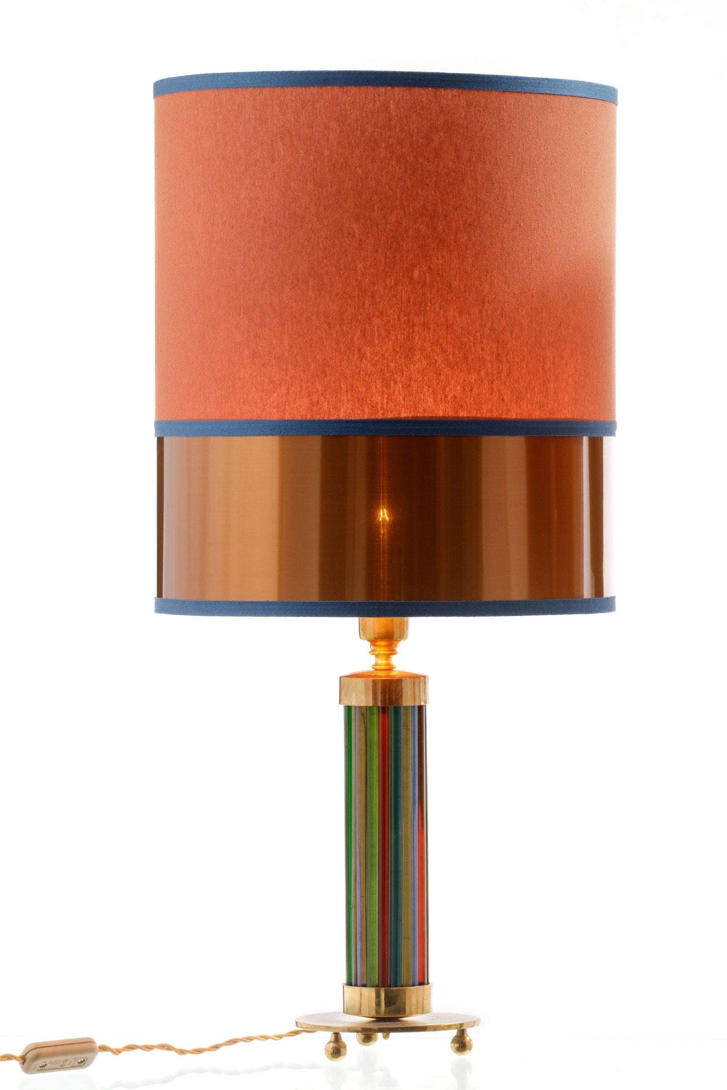 Coppia lampade da tavolo vetro di Murano