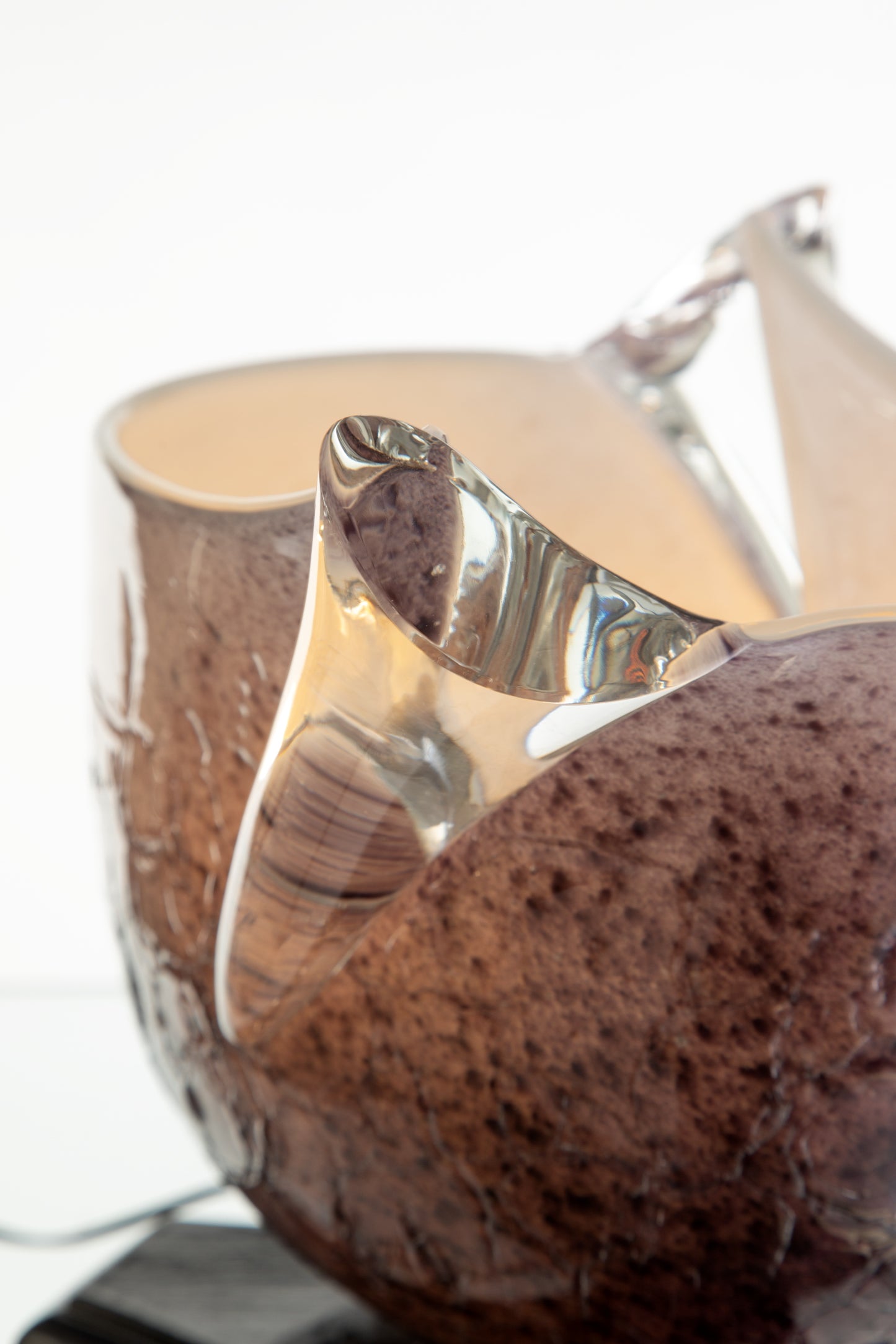 Coppia lampade mauve anni 80