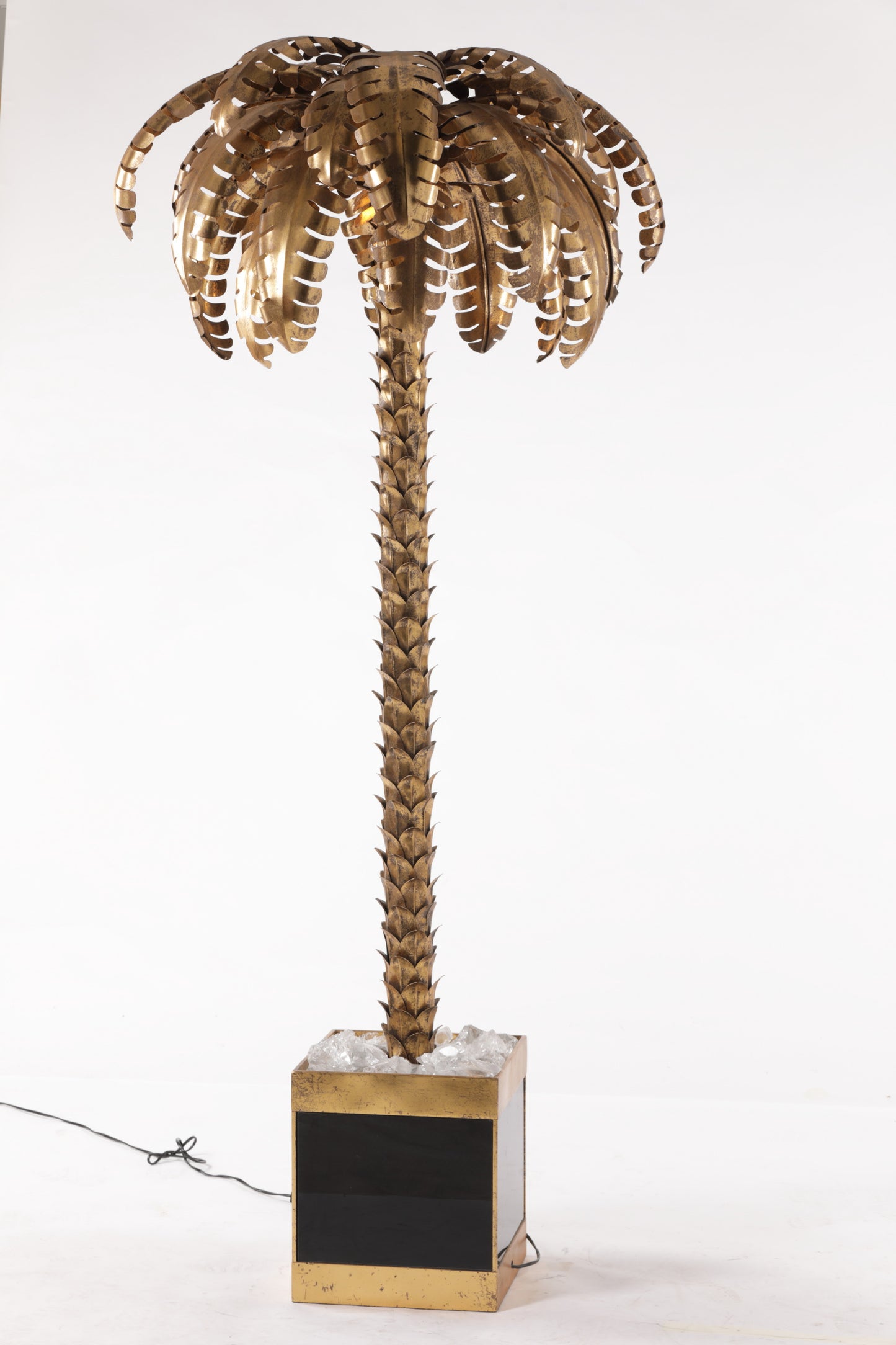 Pair of Maison Jensen palm lamps from the 70s