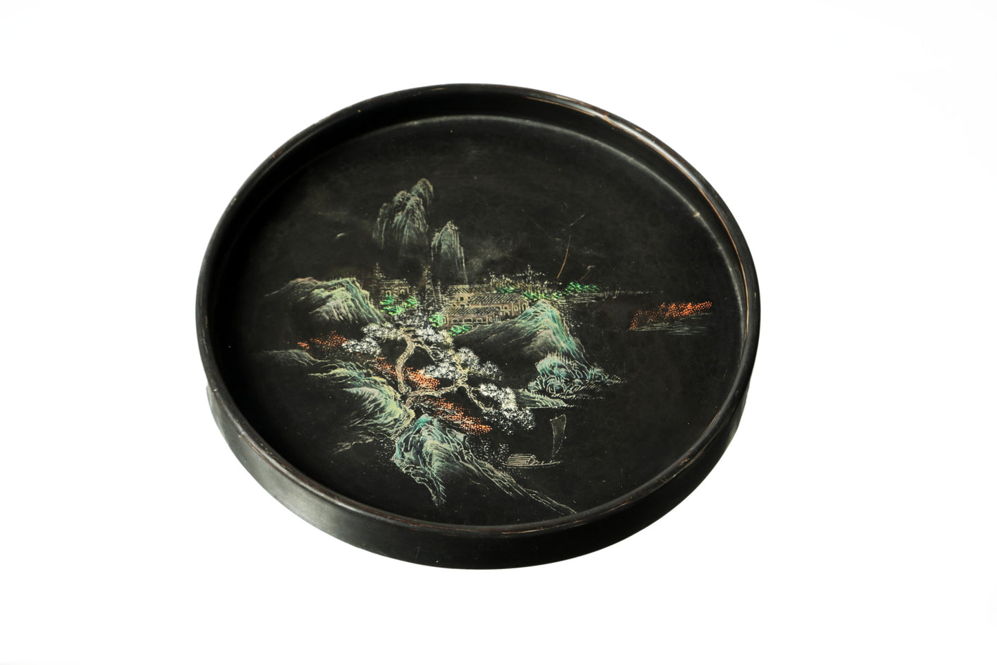 Pair of small oriental trays