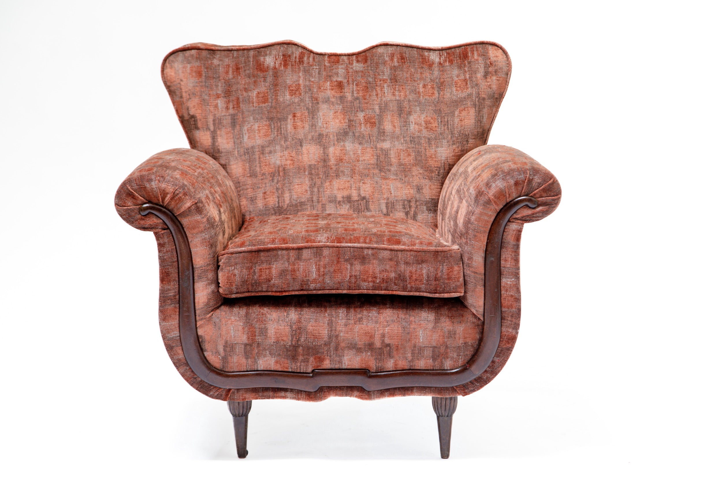 Pair of armchairs attributed to Guglielmo Ulrich, 1950s