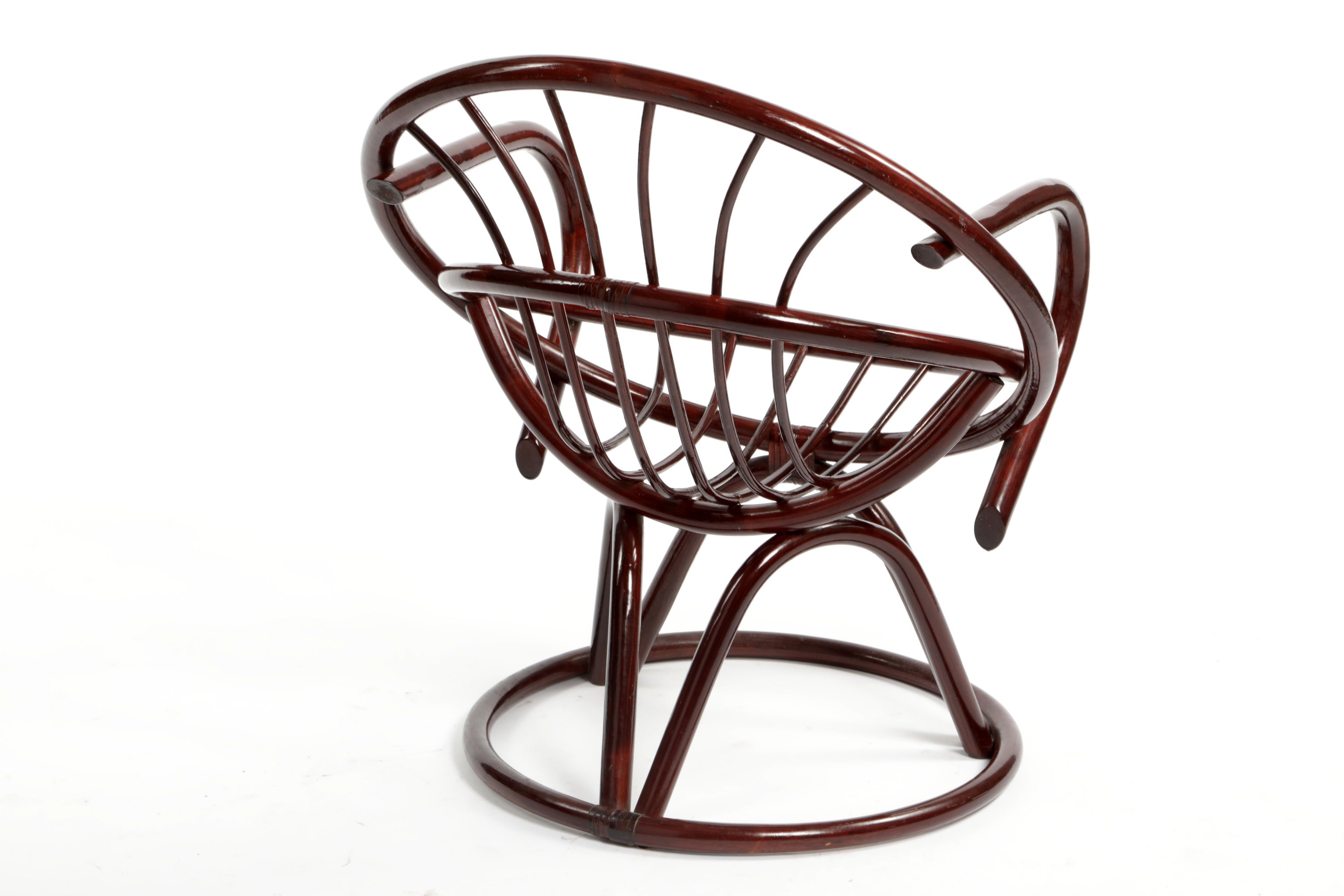 Pair of bamboo armchairs from the 70s