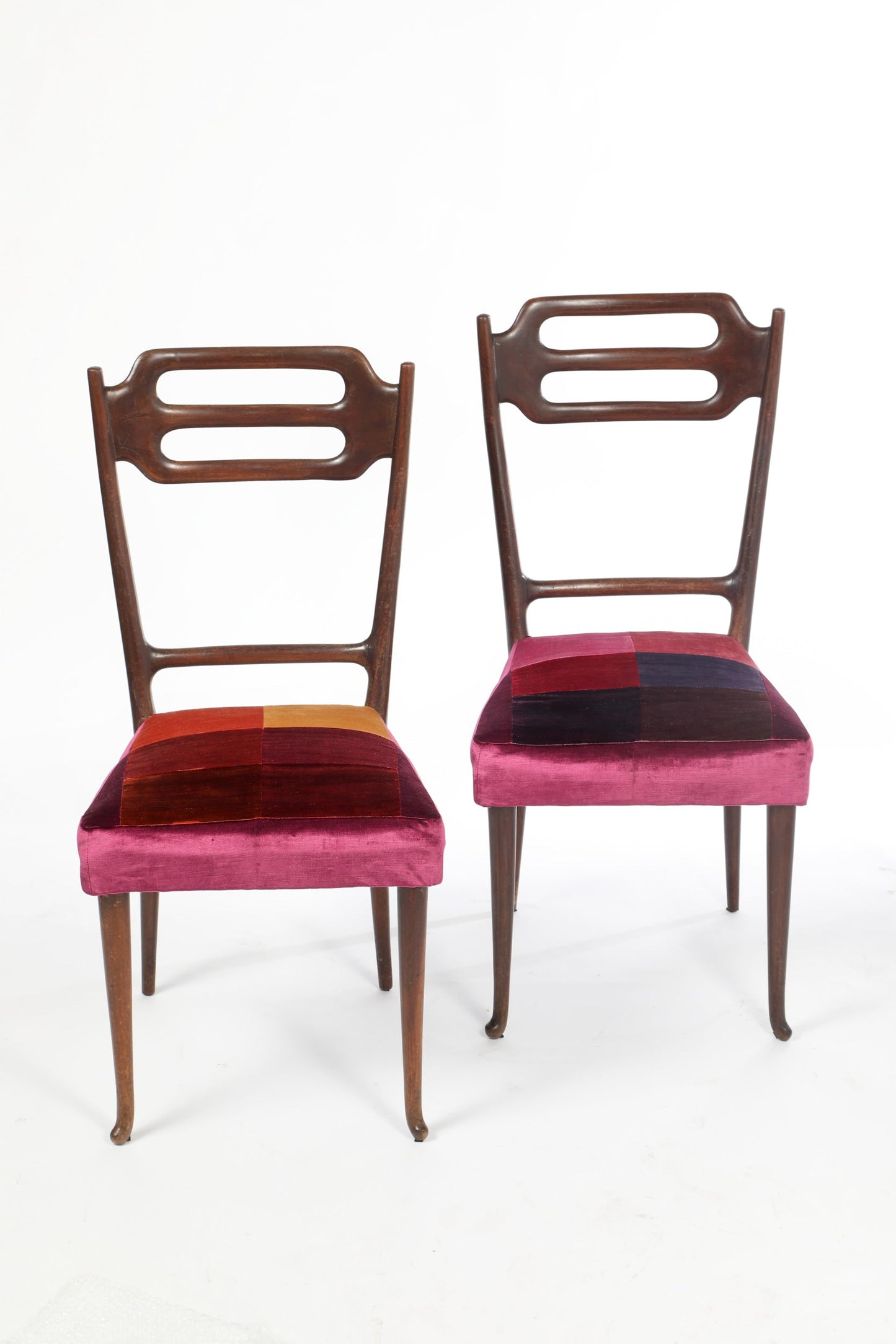 Coppia sedie anni 50 reinterpretate Triplef