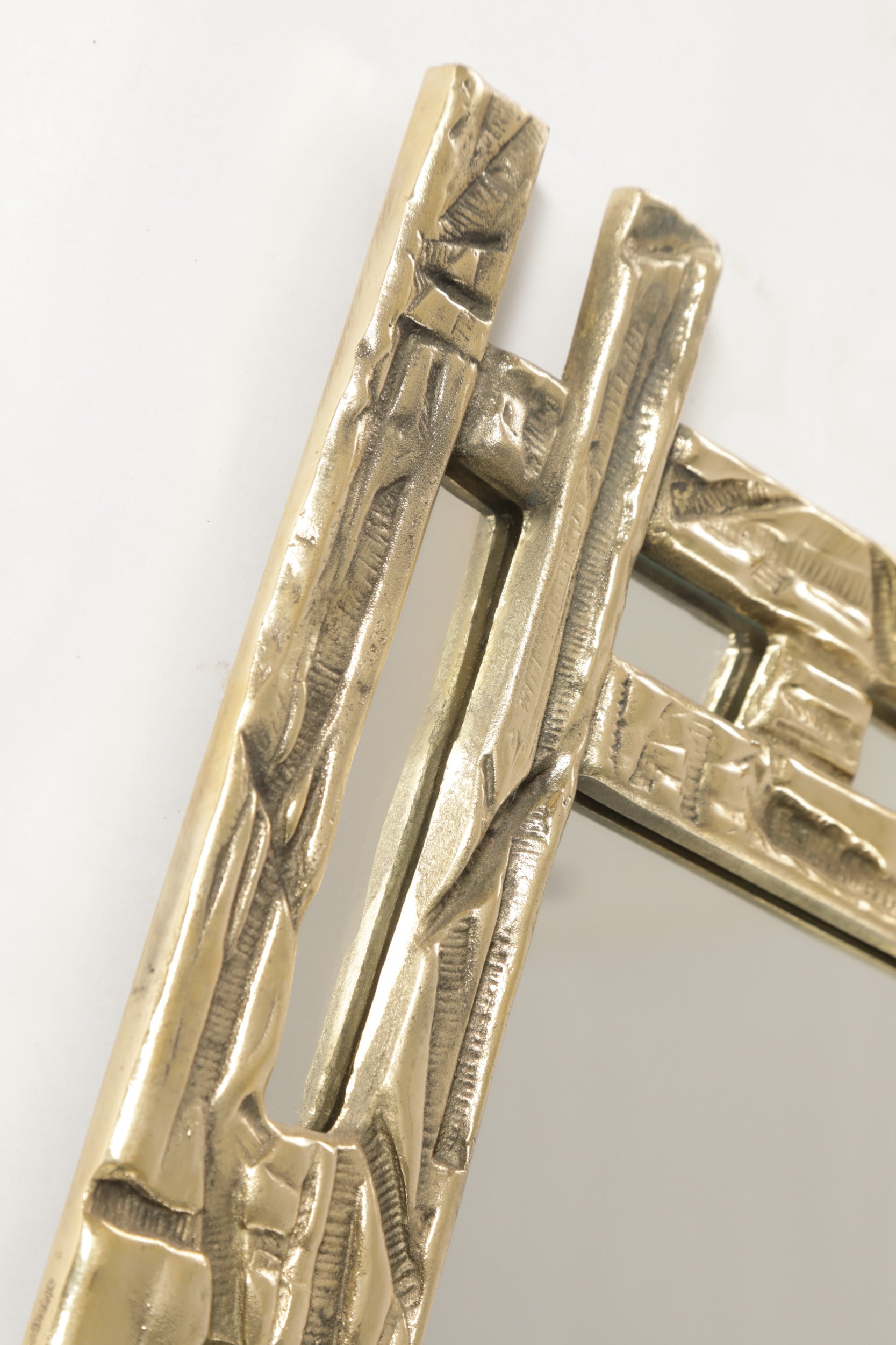 Pair of mirrors attributed to Luciano Frigerio, 1970