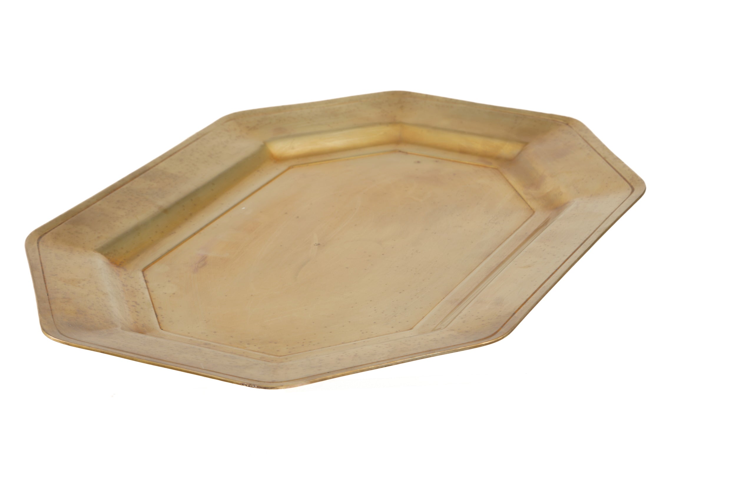 Pair of brass trays from the 70s