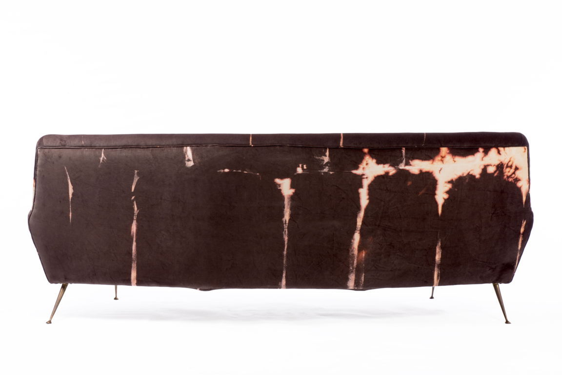 50s tie dye sofa