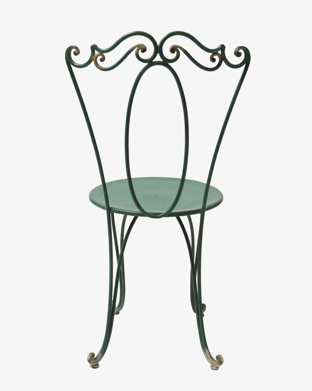 Pair of 1960s painted iron outdoor chairs