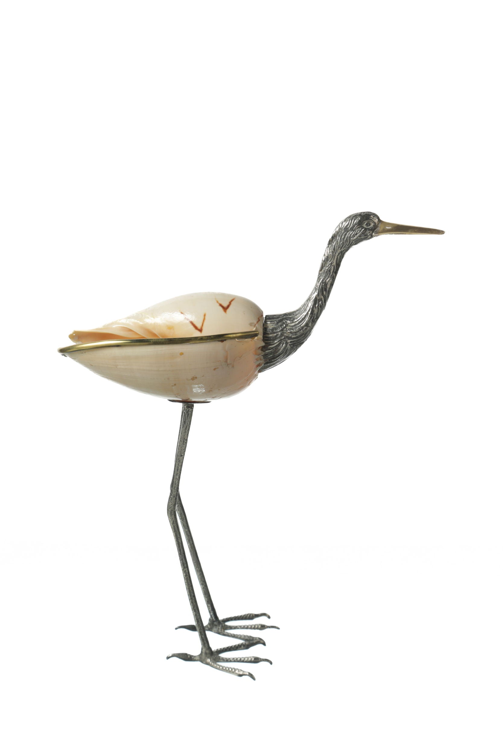 Flamingo in a shell from the 70s