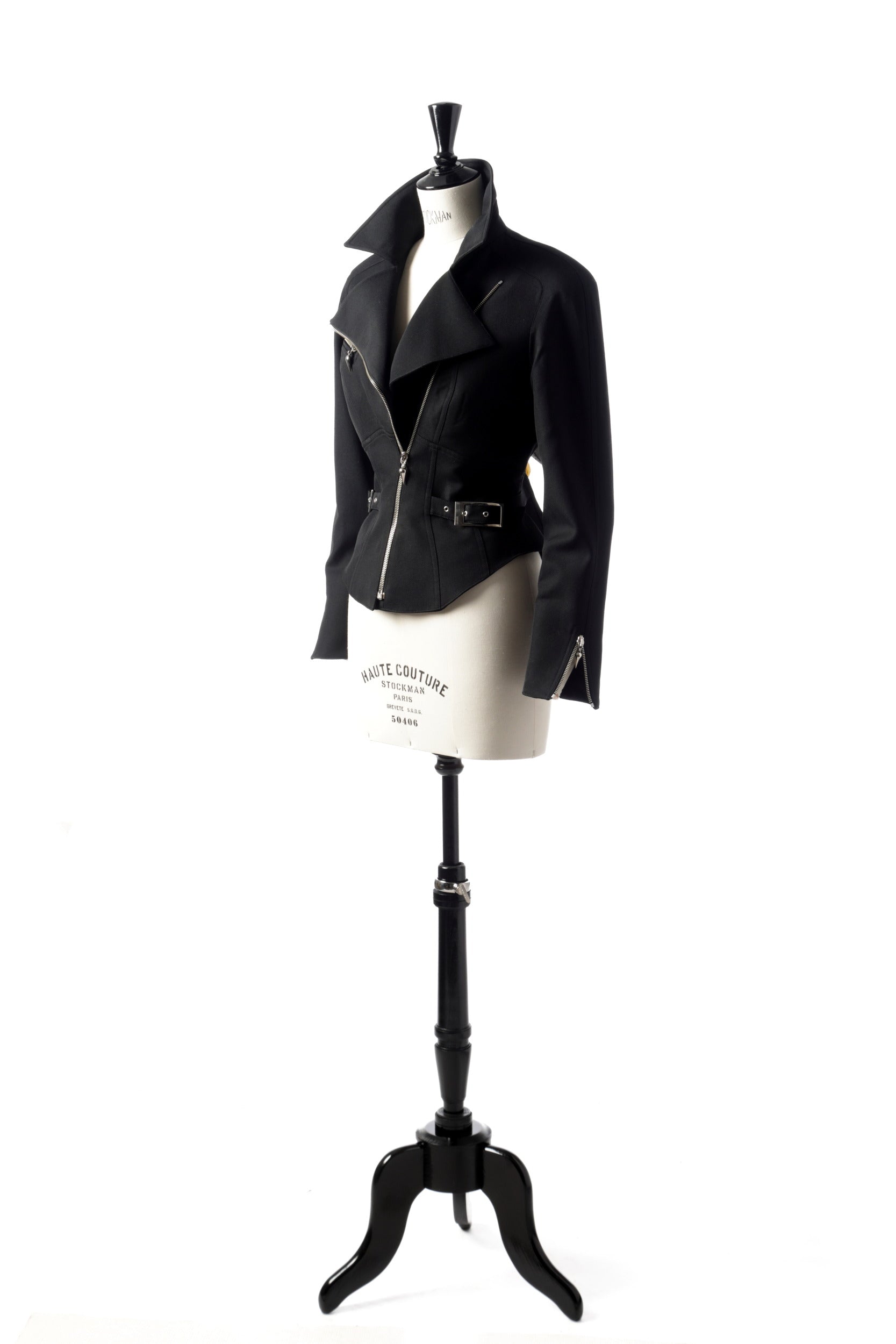 Mugler wool gabardine jacket from the 1980s