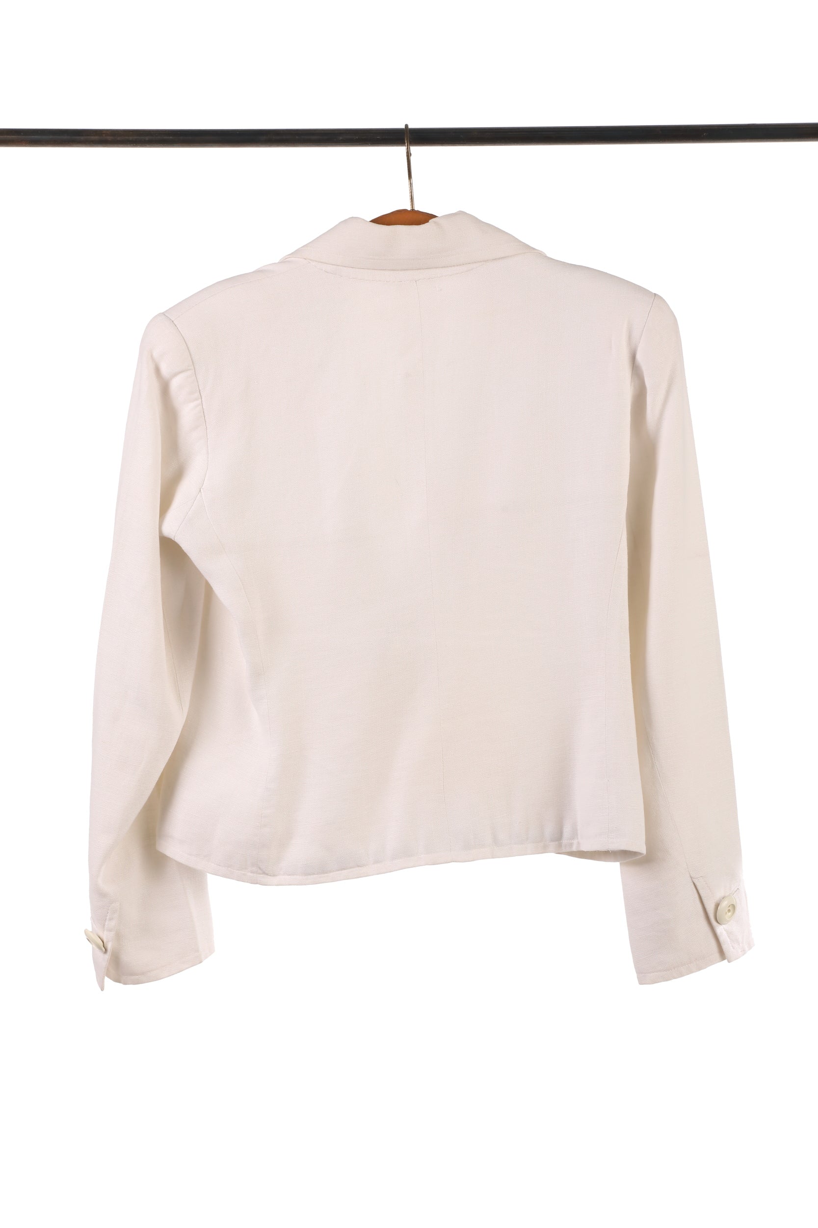 Saint Laurent rive gauche linen single-breasted jacket from the 80s