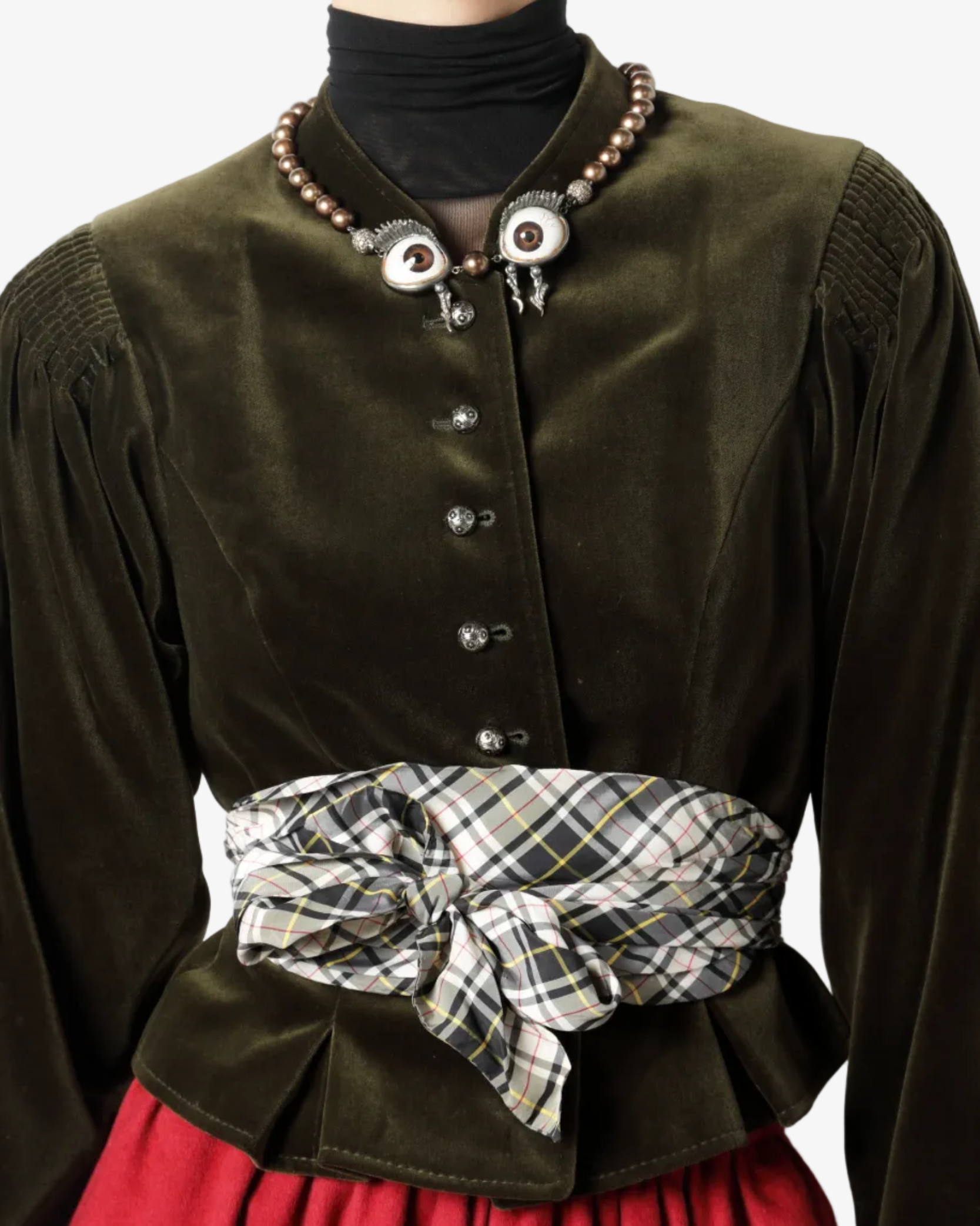 Latien Plankl Forest Green Velvet Jacket