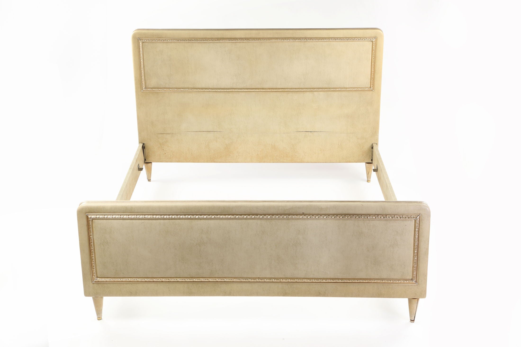 Umberto Mascagni double bed frame from the 1950s