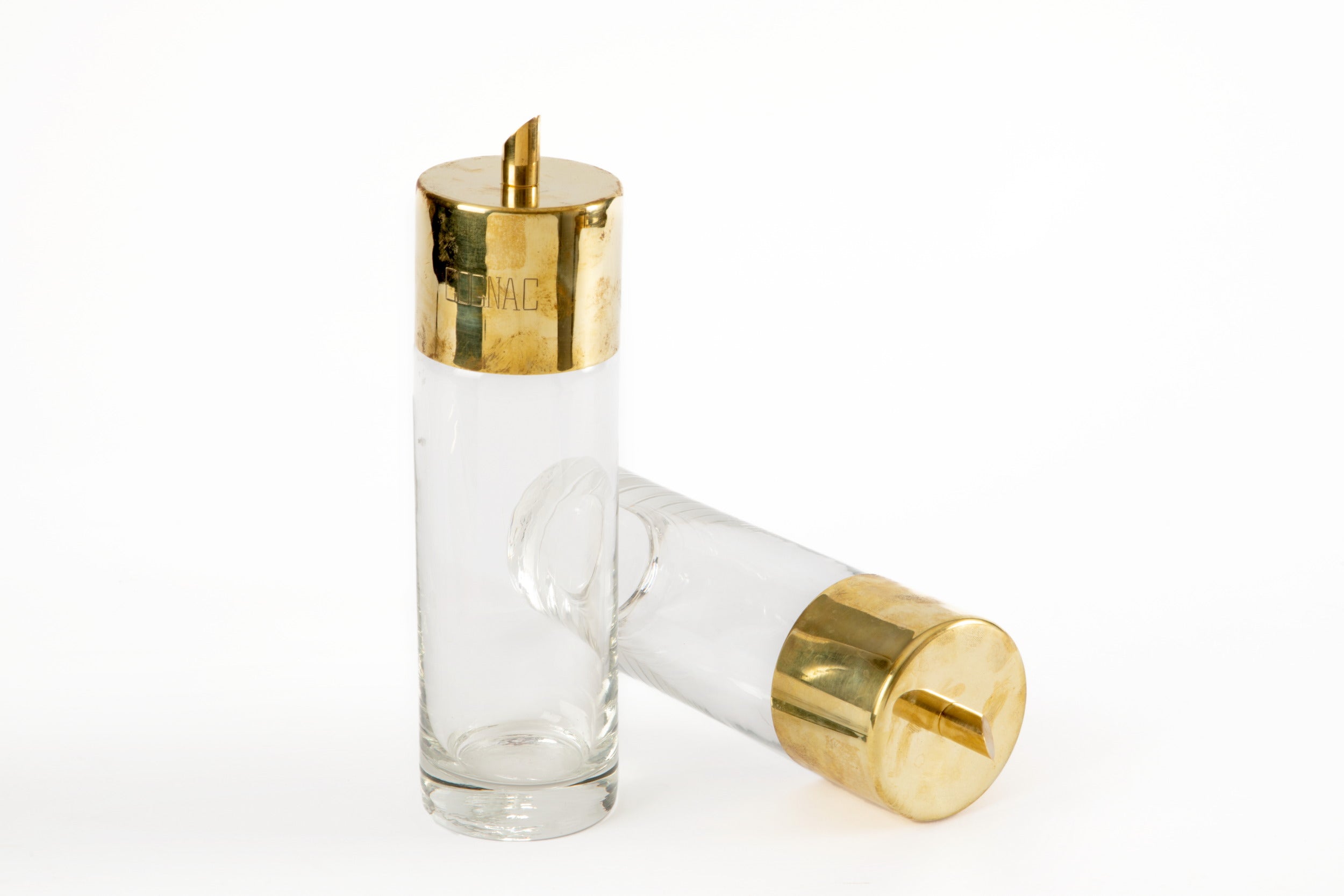 Pair of 1970s liquor bottles