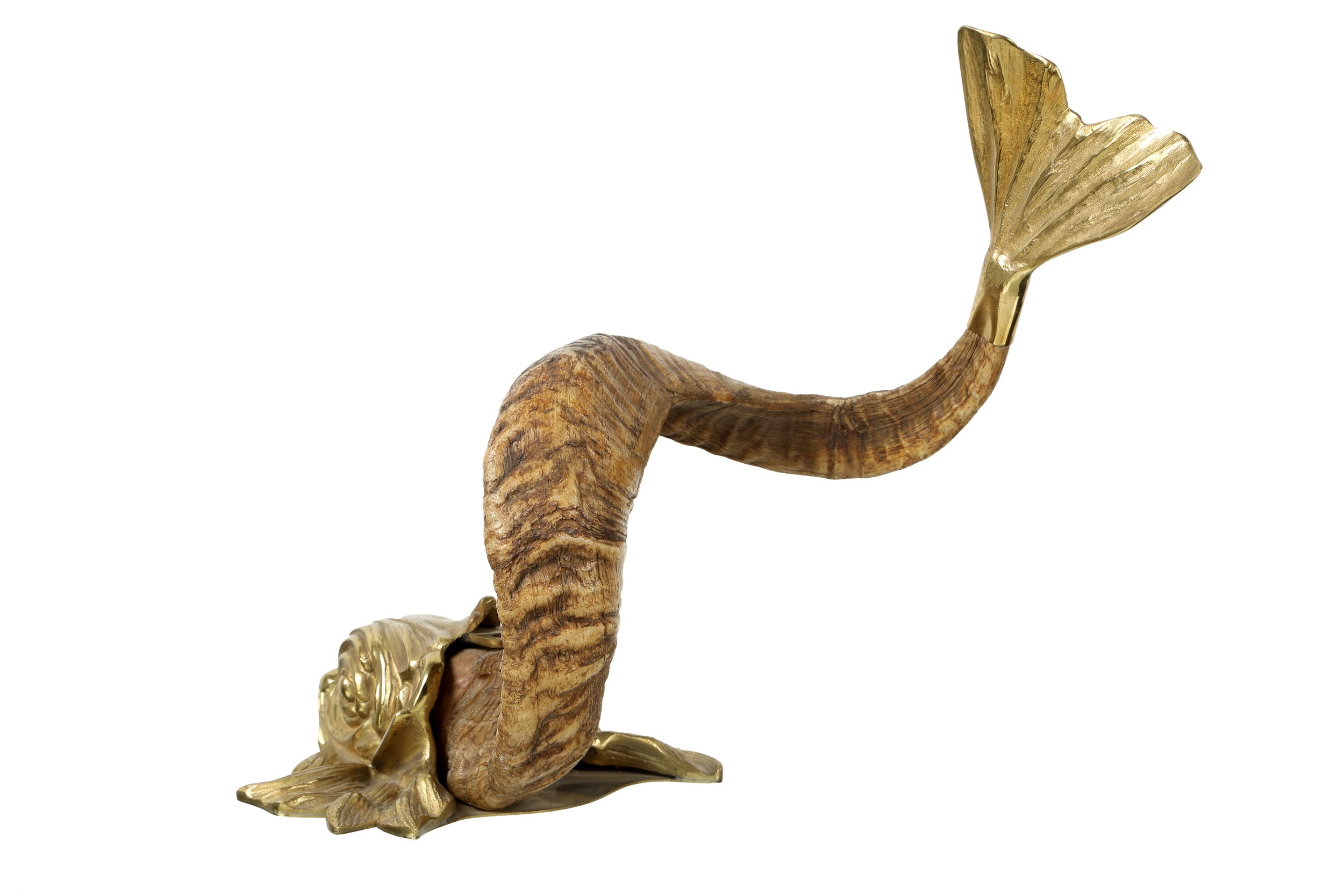 Gabriella Crespi Tritone horn sculpture