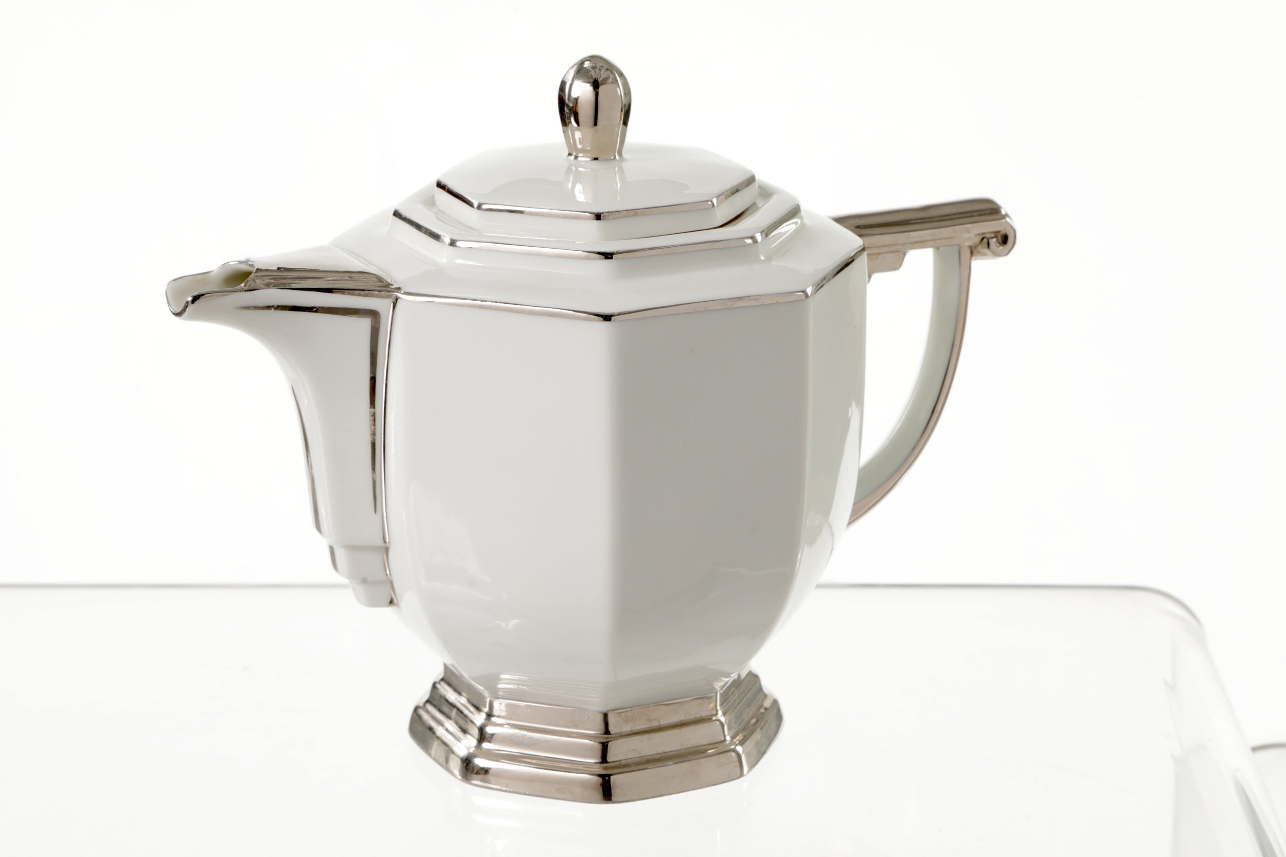 Limoges silver thread tea service from the 1960s