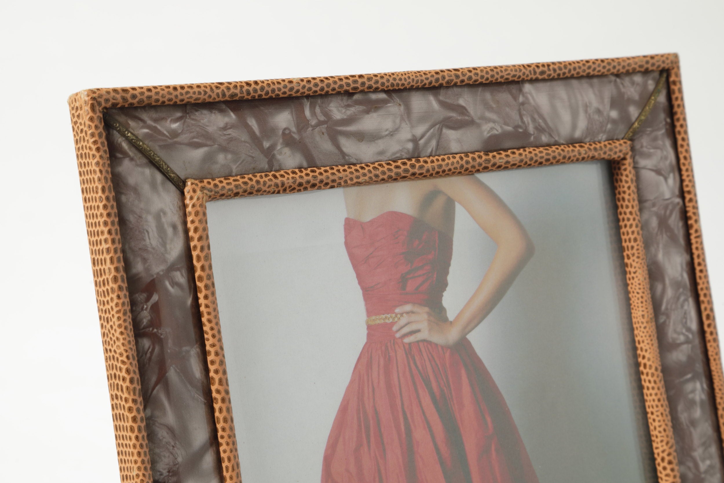 60's mother-of-pearl effect photo frame