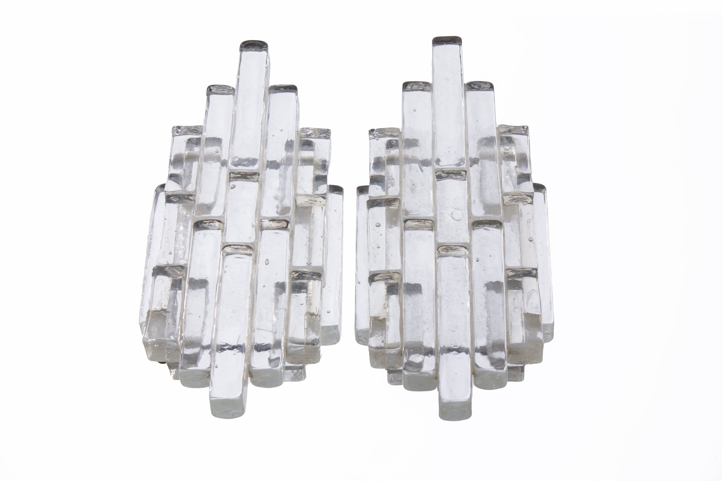 Pair of Murano glass appliques Albano Poli Poliarte