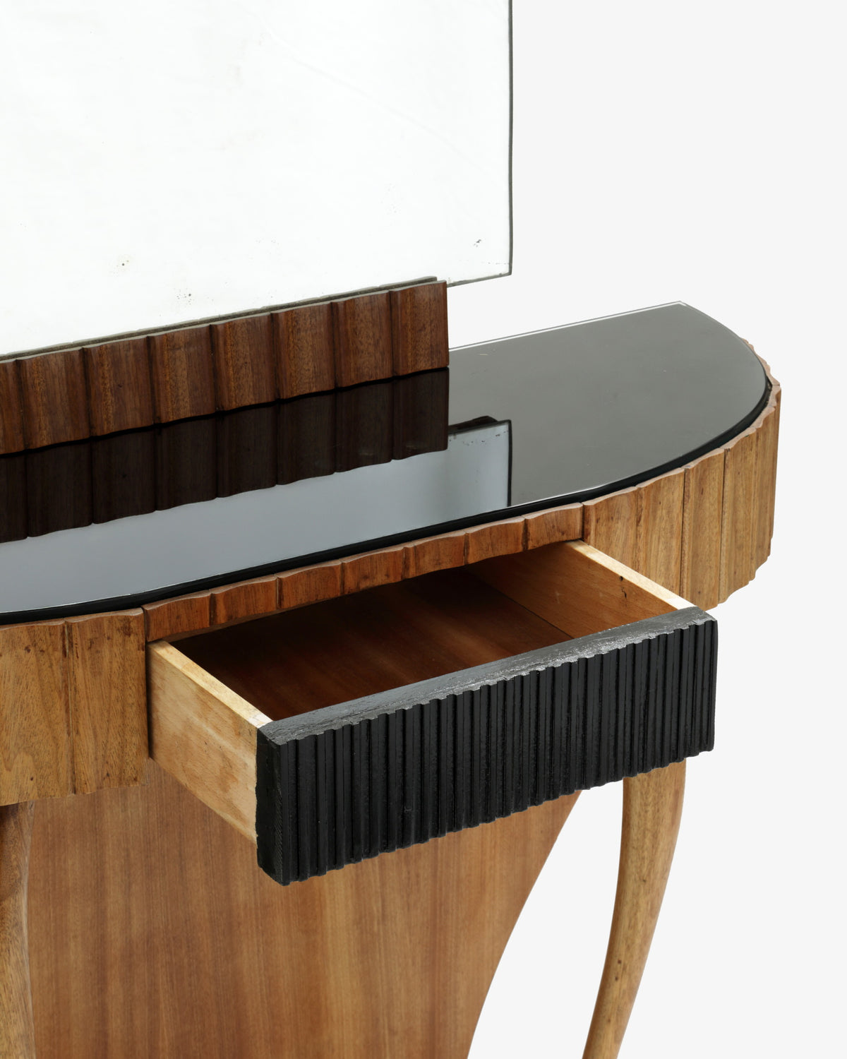 Deco console table with mirror