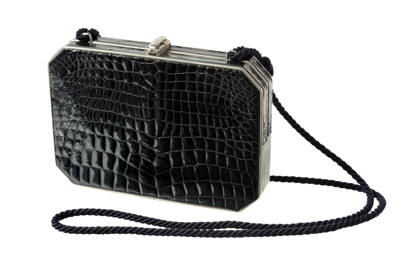 Fendi crocodile clutch 70s