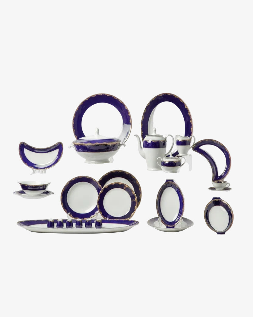 Rosenthal blue gold dinnerware and coffee service
