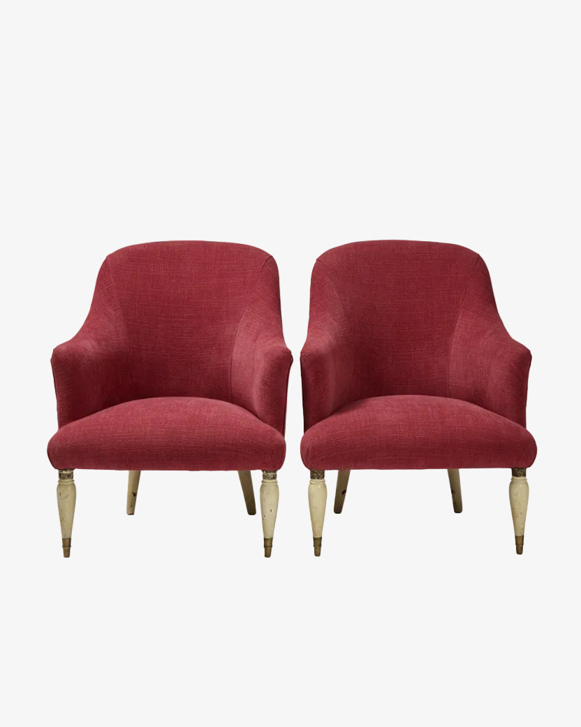 Pair of 50's armchairs reinterpreted triplef