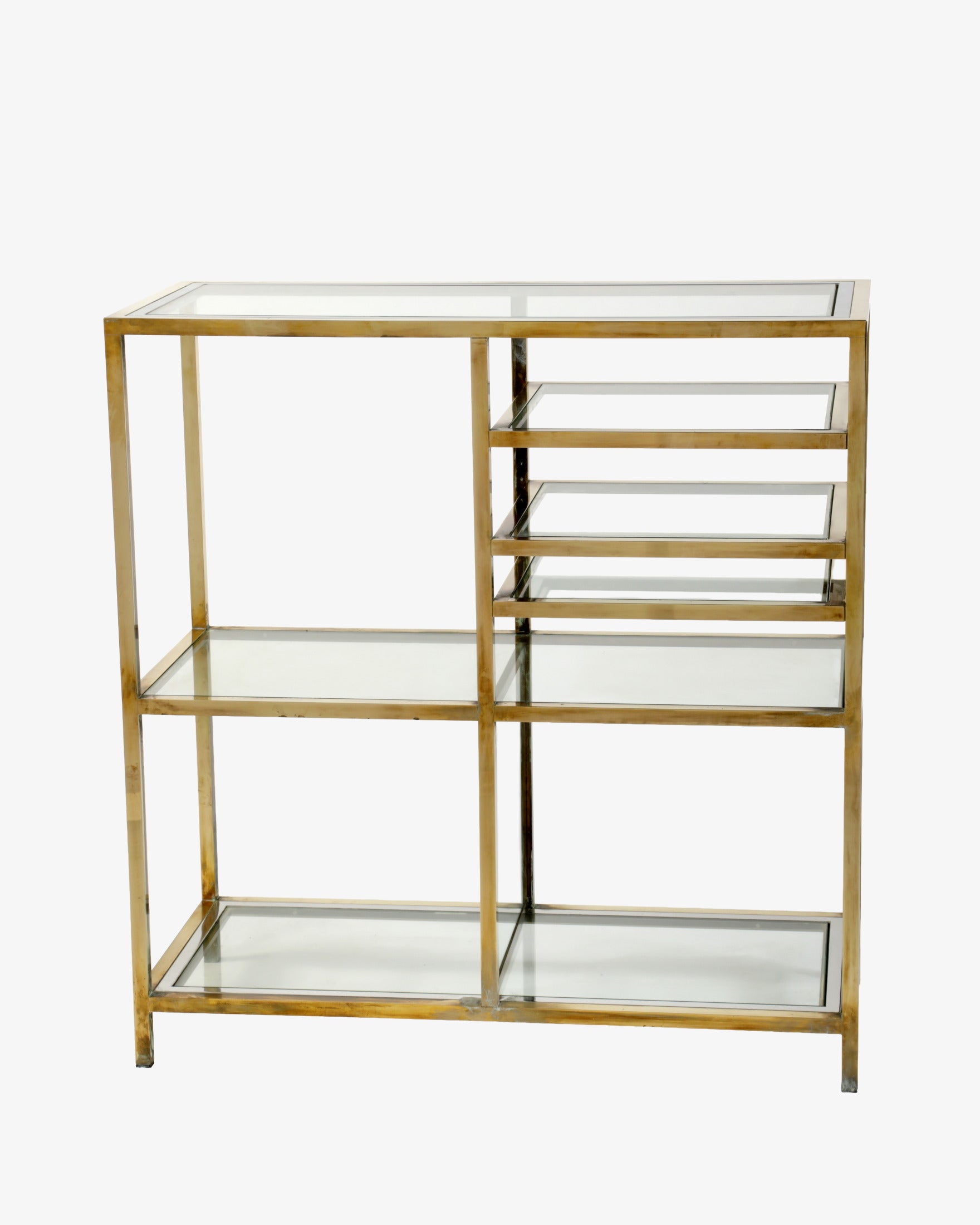 1970s brass and steel furniture
