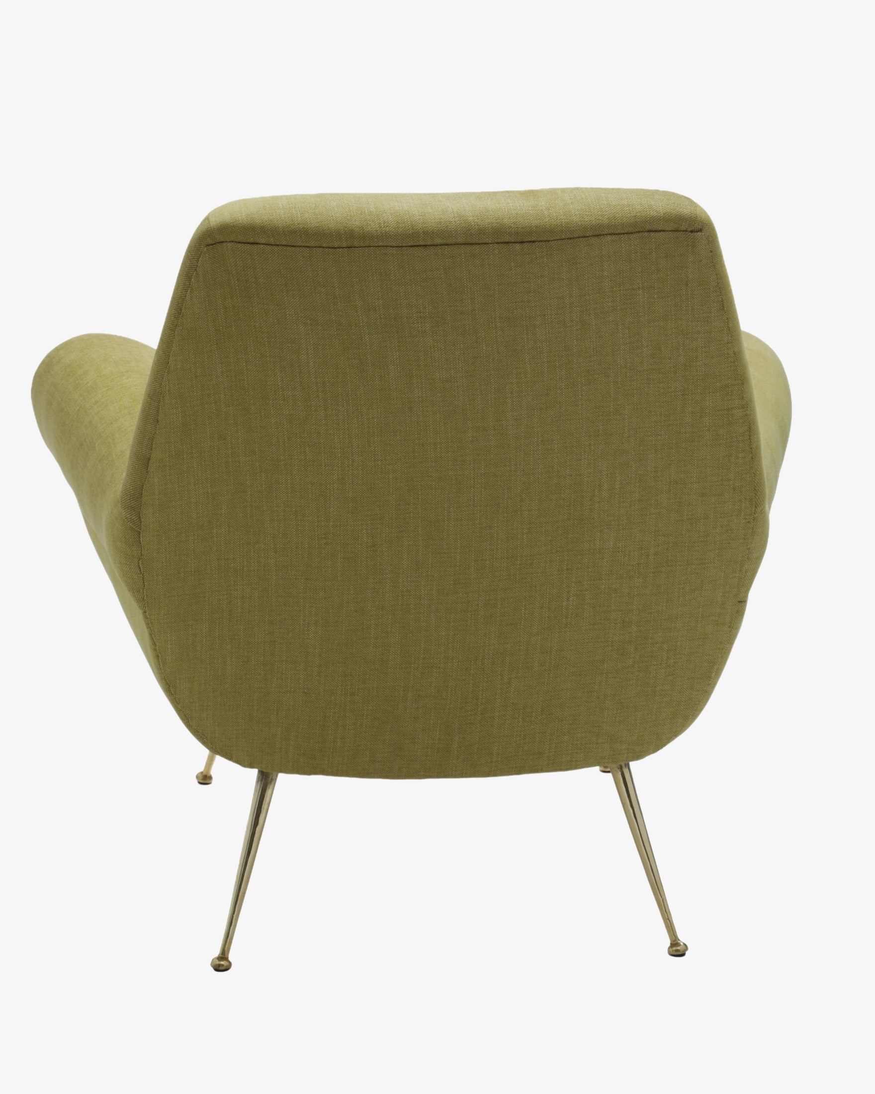Pair of 1950s mustard armchairs
