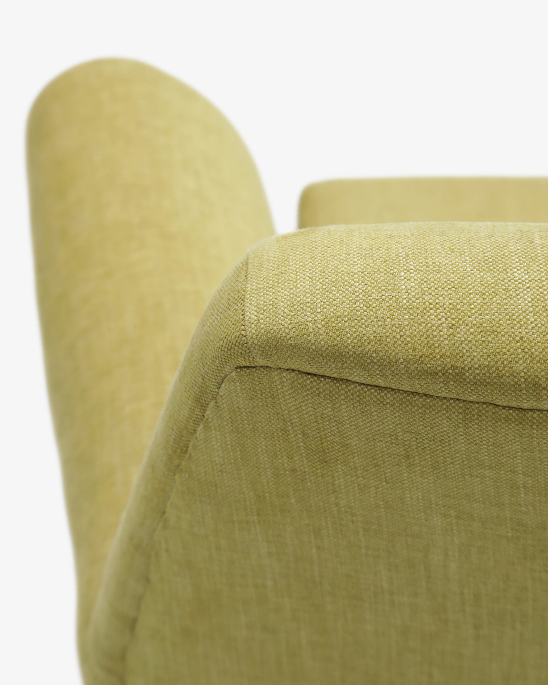 Pair of 1950s mustard armchairs