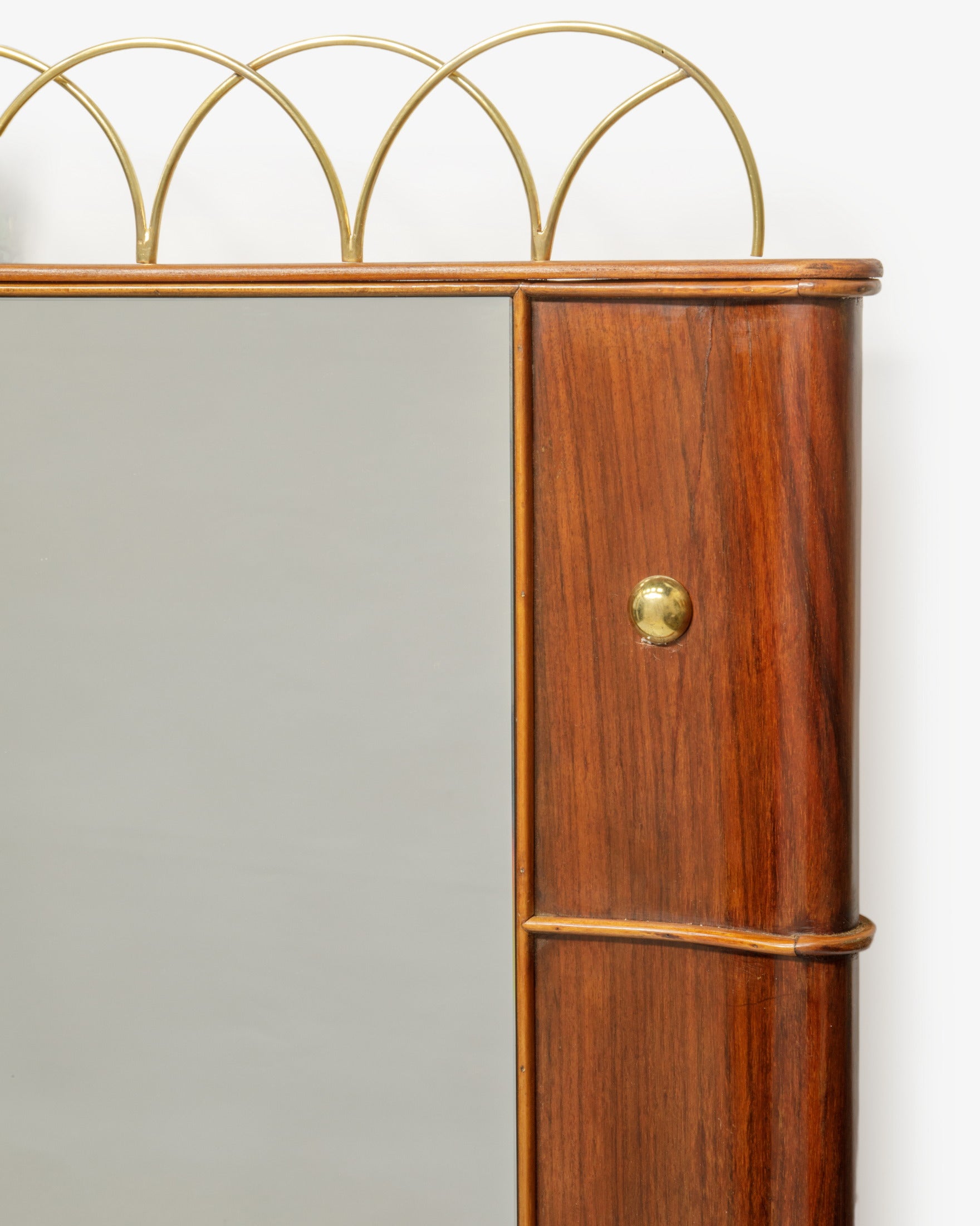 Large studded mirror from the 1950s