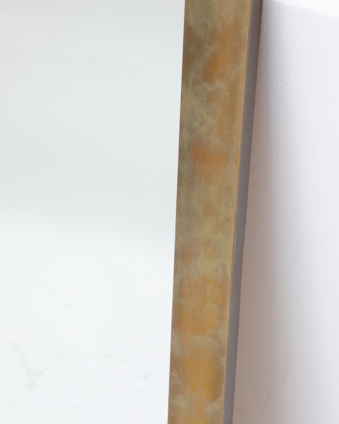 Grande specchiera in ottone anni 70