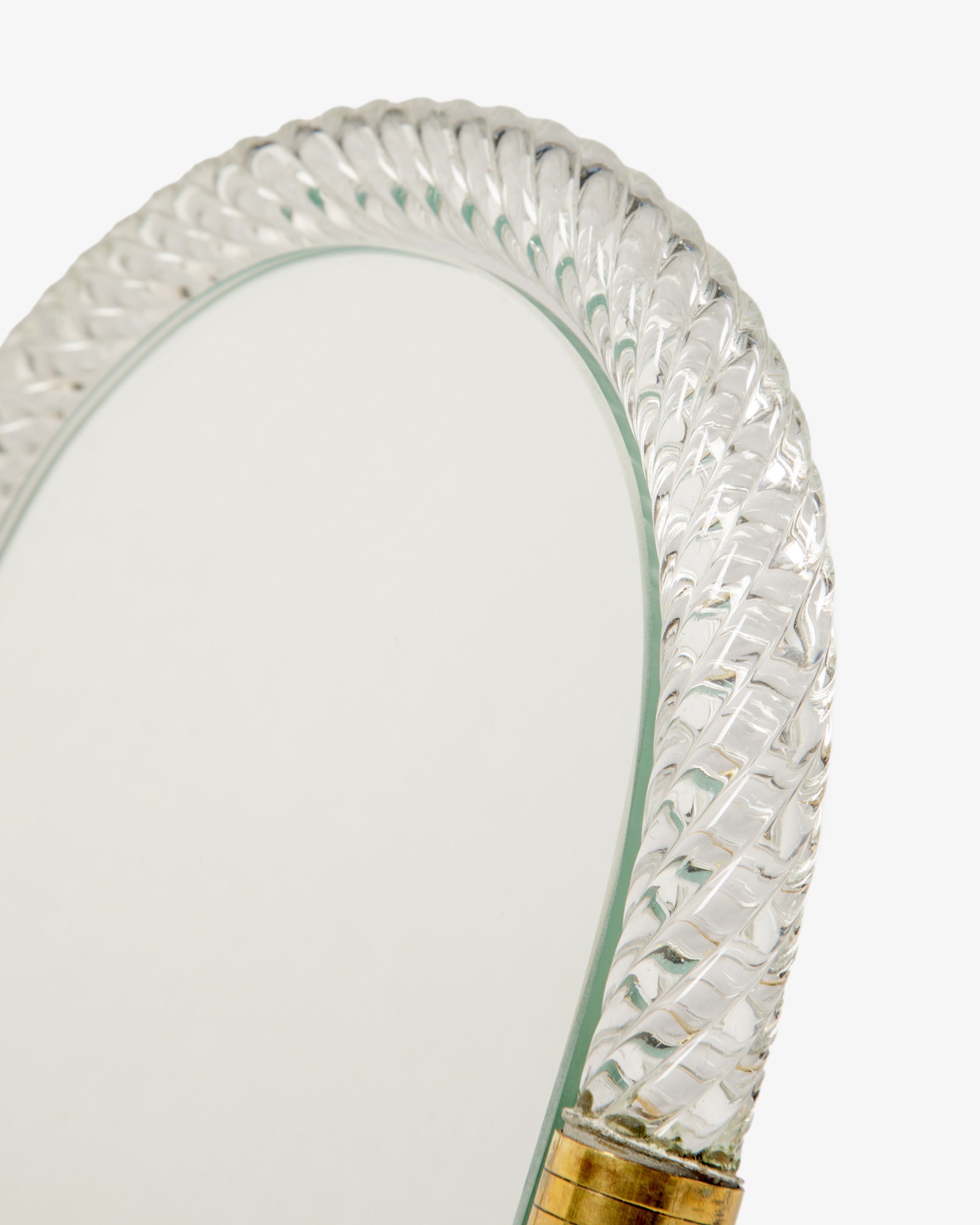 Murano glass table mirror from the 1960s