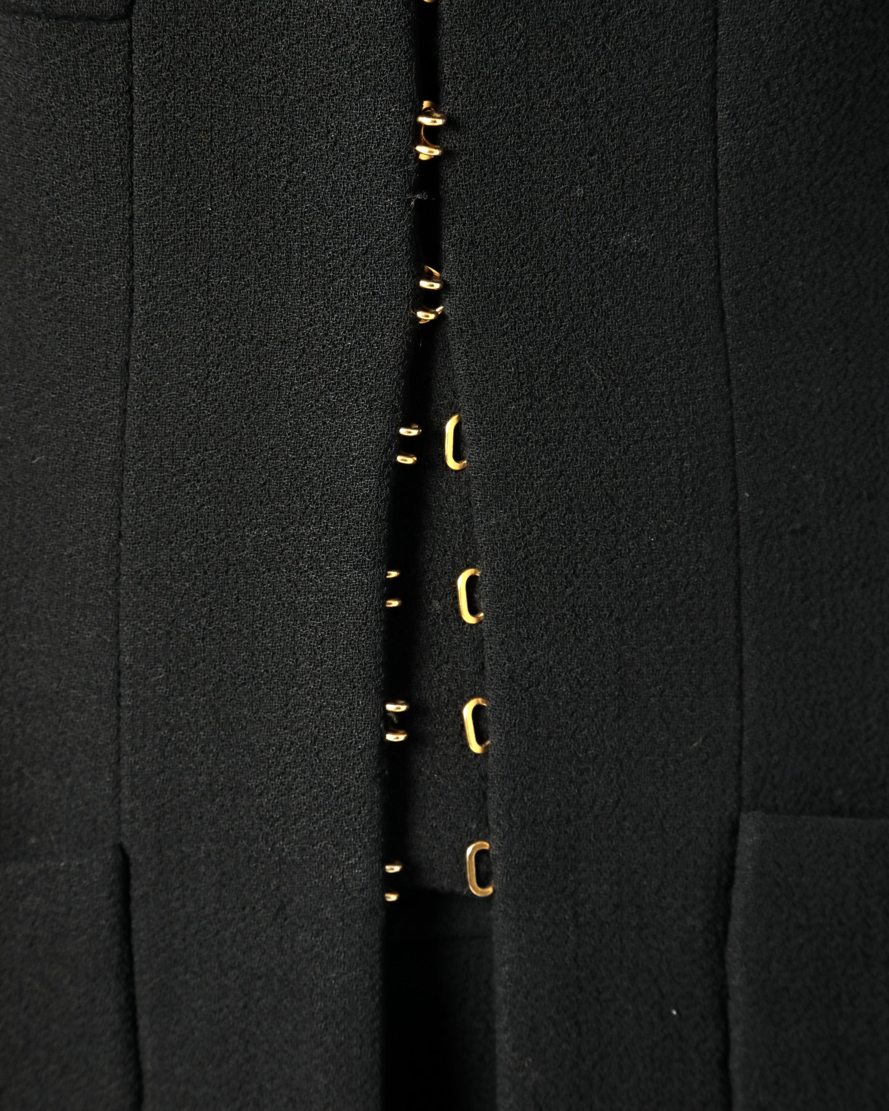 Black Chanel suit from the 90s