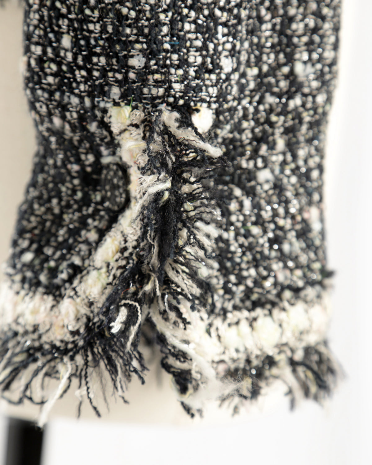 Chanel black and white tweed jacket